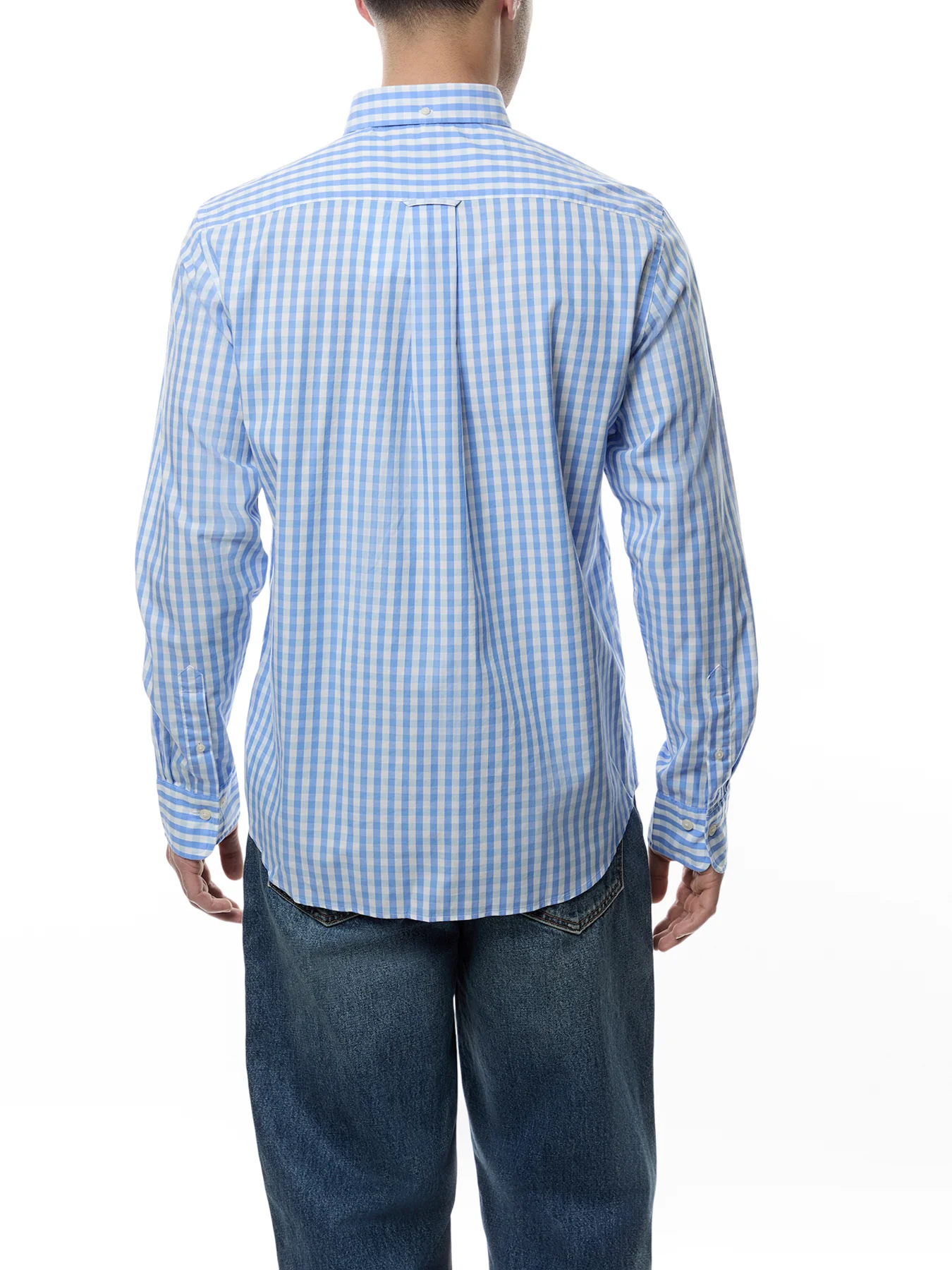 Classic Poplin Gingham Shirt - Image 5