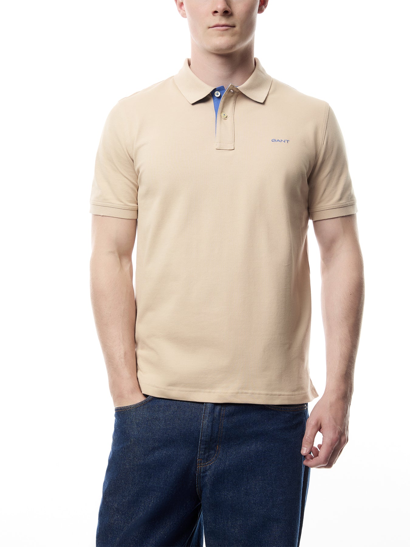 Contrast Piqué Polo Shirt - Image 4