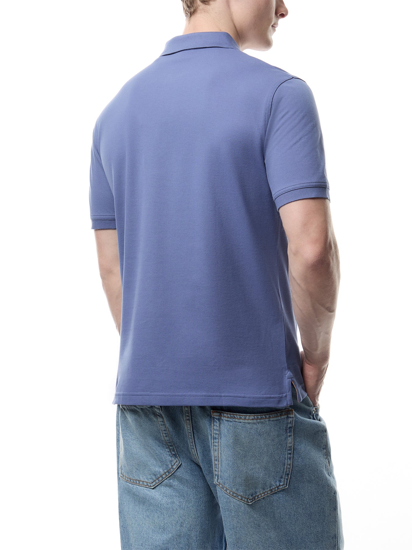 Contrast Piqué Polo Shirt - Image 5