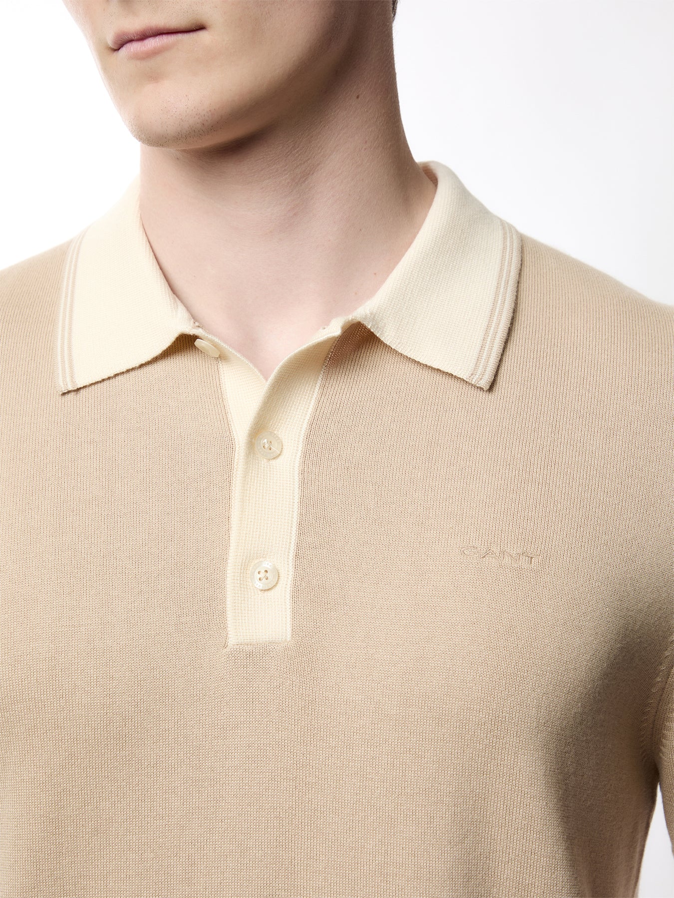 Modal Blend Knitted Polo - Image 3