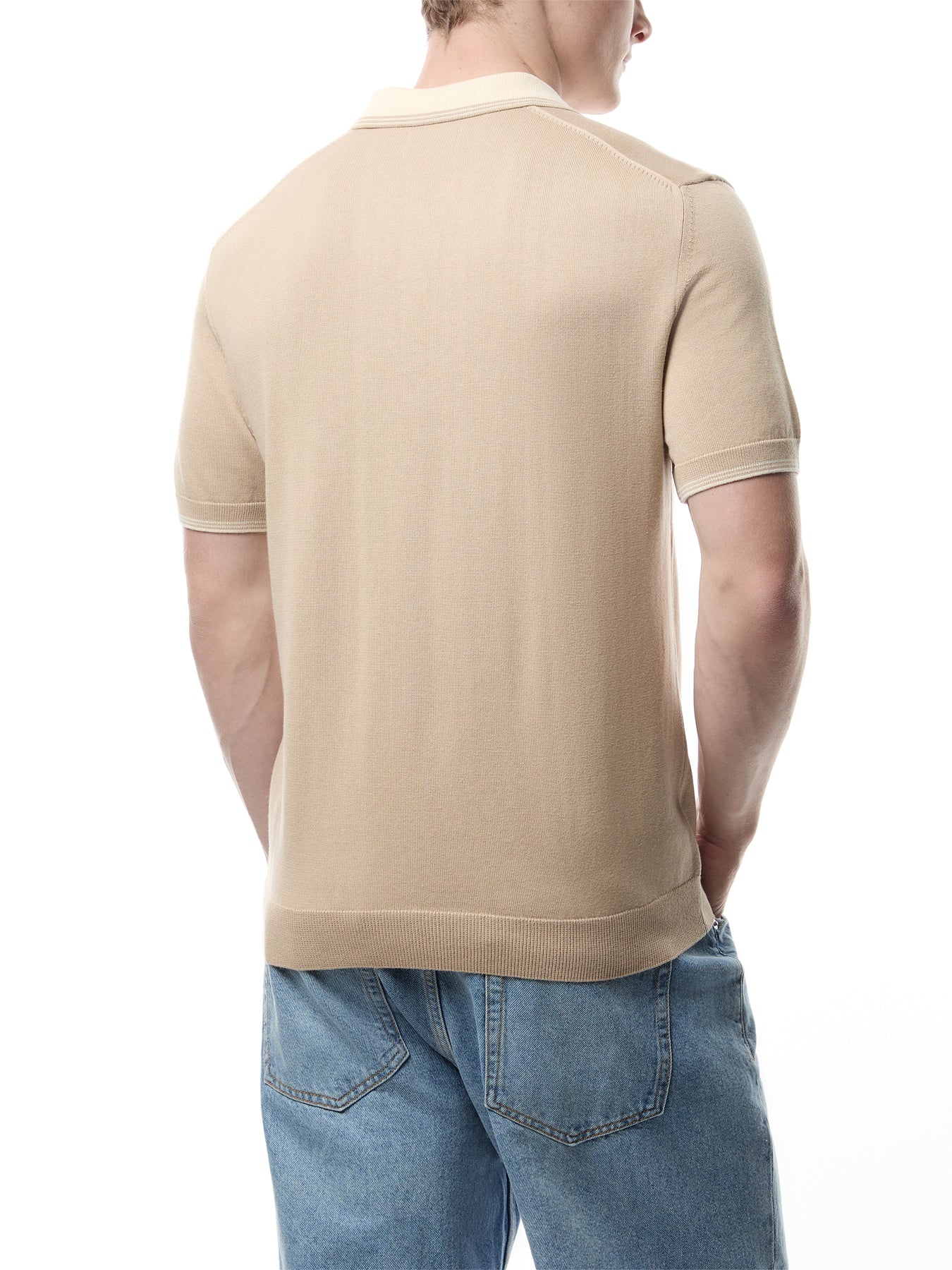 Modal Blend Knitted Polo - Image 5