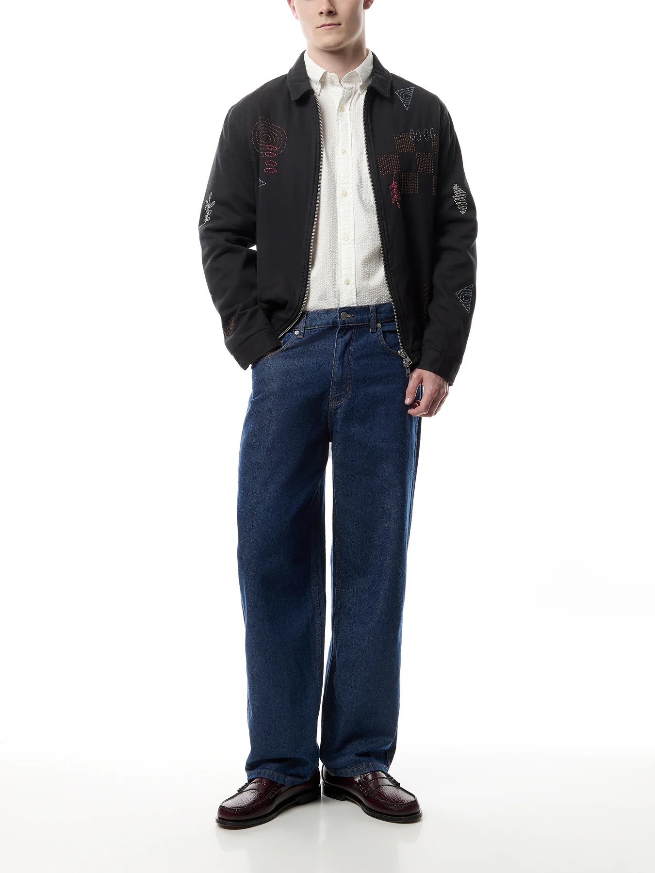 Regular Solid Seersucker Shirt - Image 2