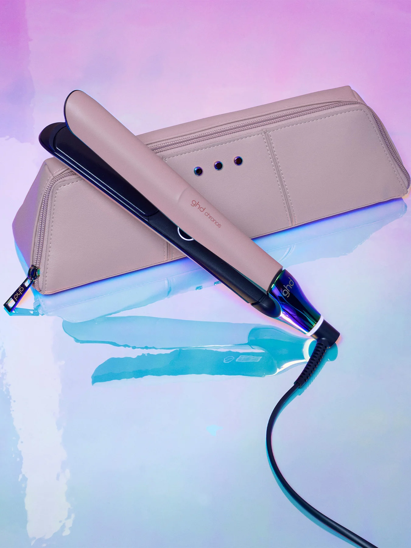 Chronos Hair Straightener (26mm Plate) Transcendent Pink - Image 2