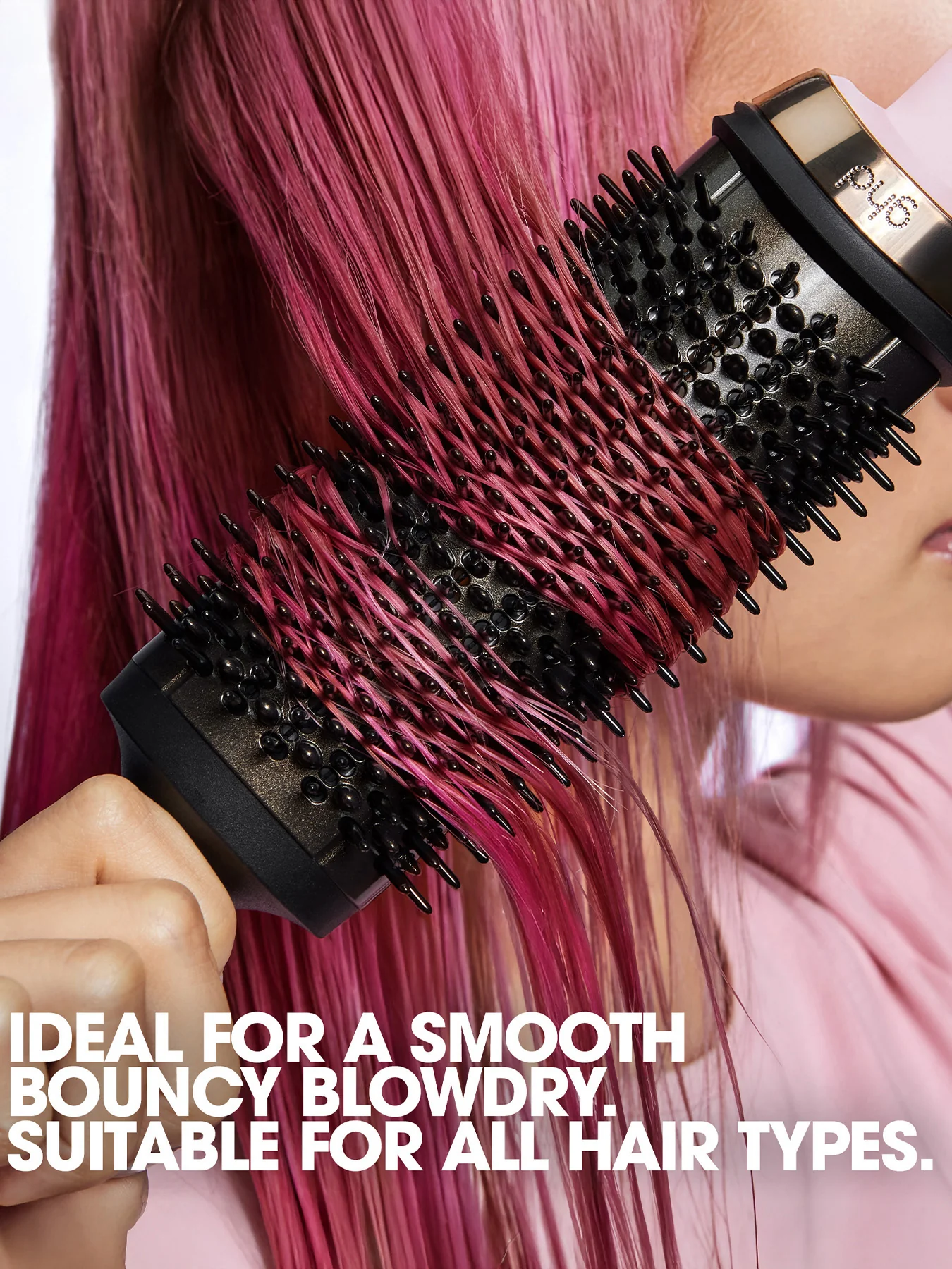 Duet Blowdry Charity Limited Edition Hair Dryer Brush in Pink Sorbet - Image 5