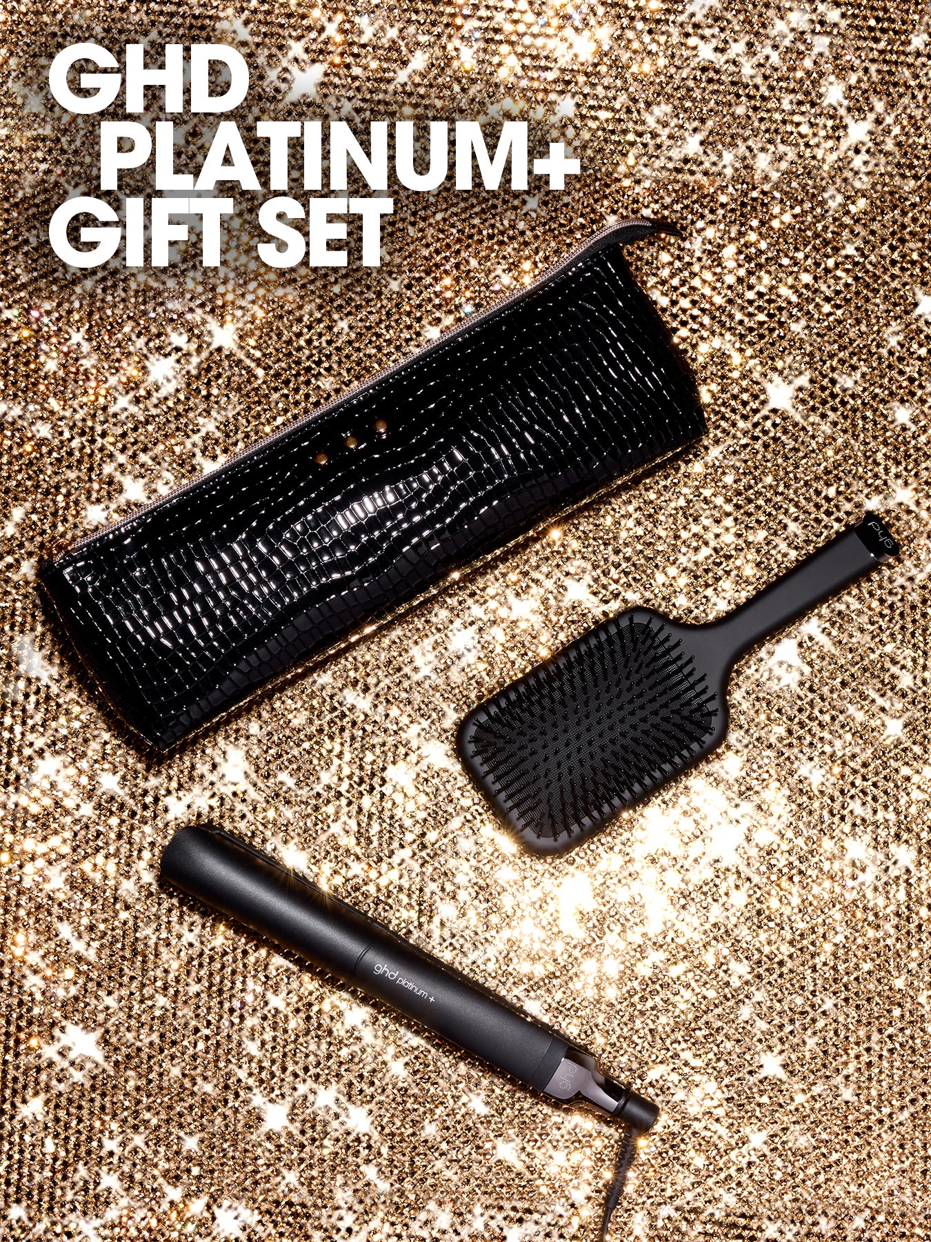 Platinum+ Hair Straightener Festive Gift Set in Black - Image 2
