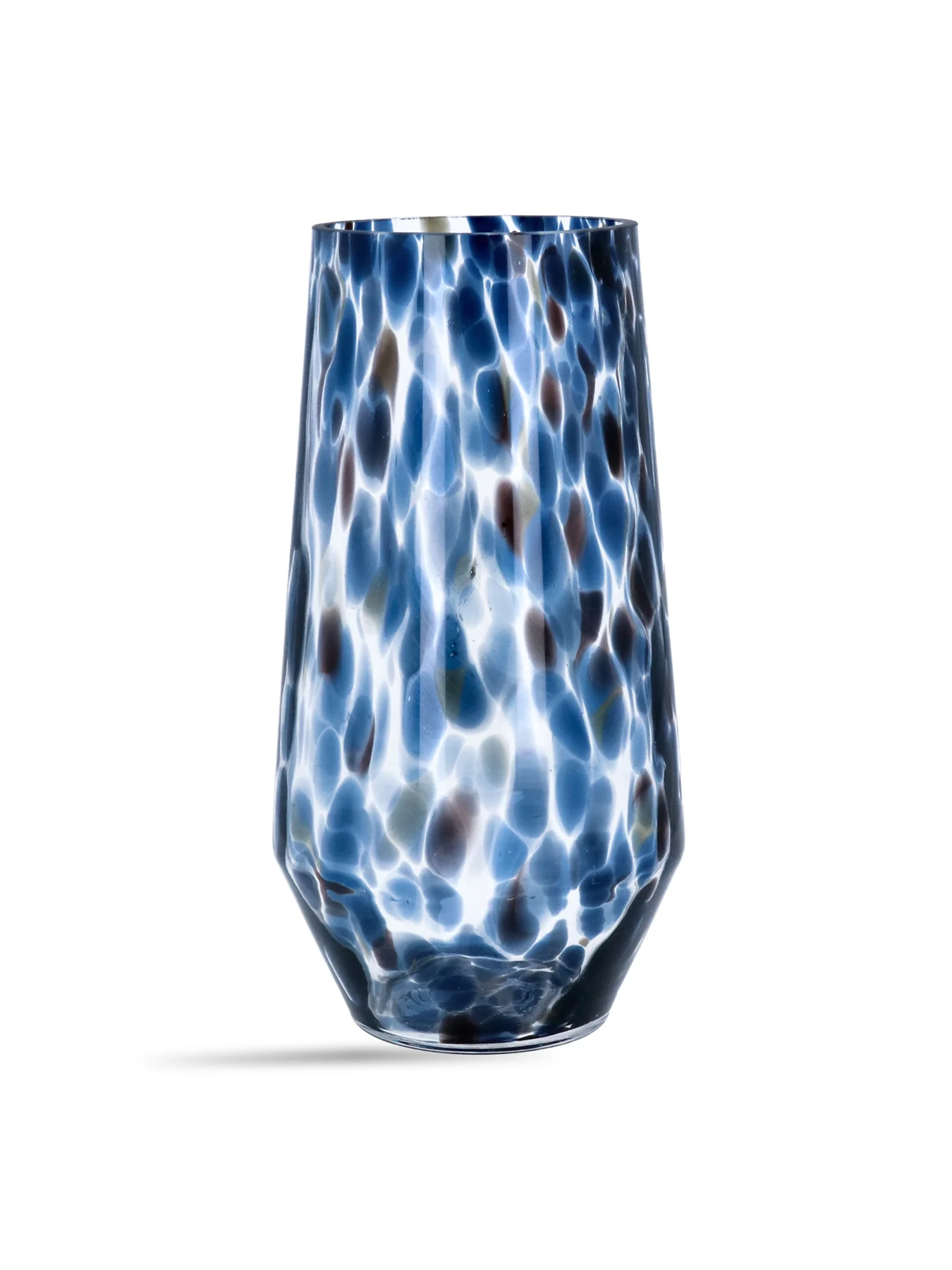 Tortoiseshell Glass Tall Vase