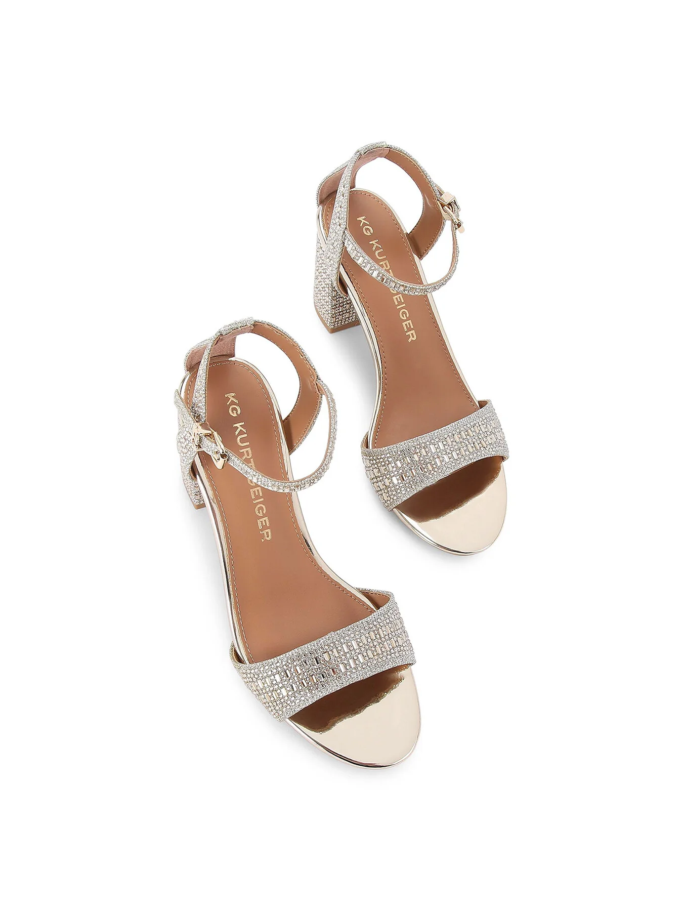 Fleur Bling Block Heels - Image 2