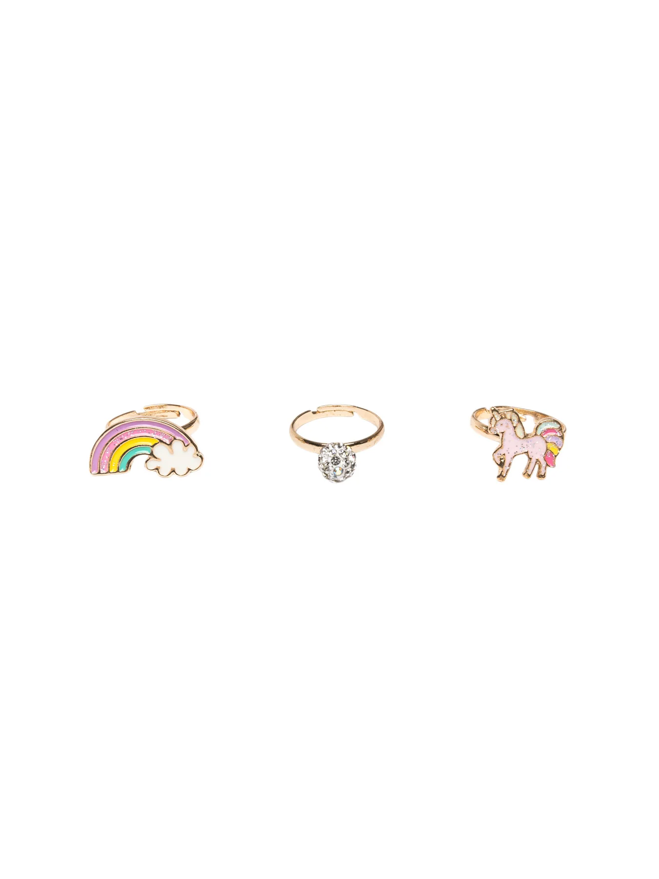 Unicorn Rainbow Rings Set