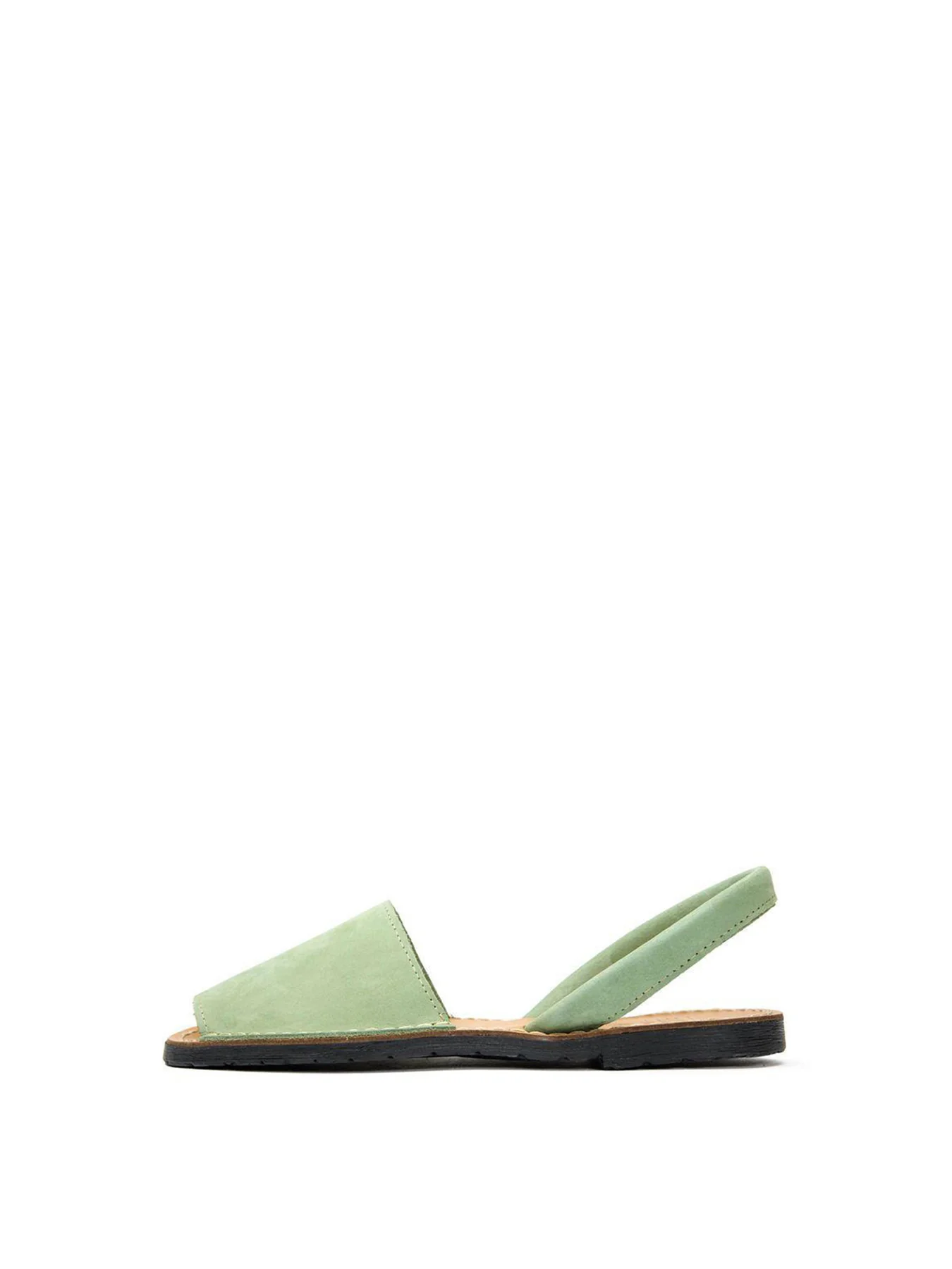 Sole Macaw Nubuck Menorcan Sandals Green - Image 2