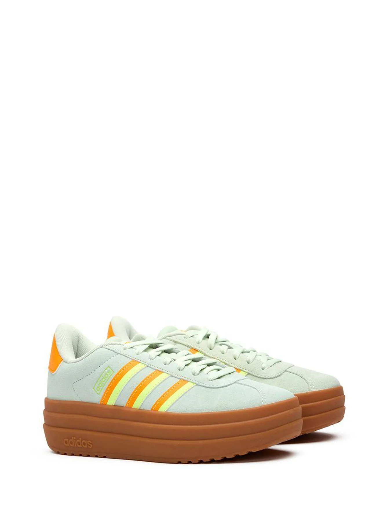 Court Bold Trainers Green Orange - Image 2