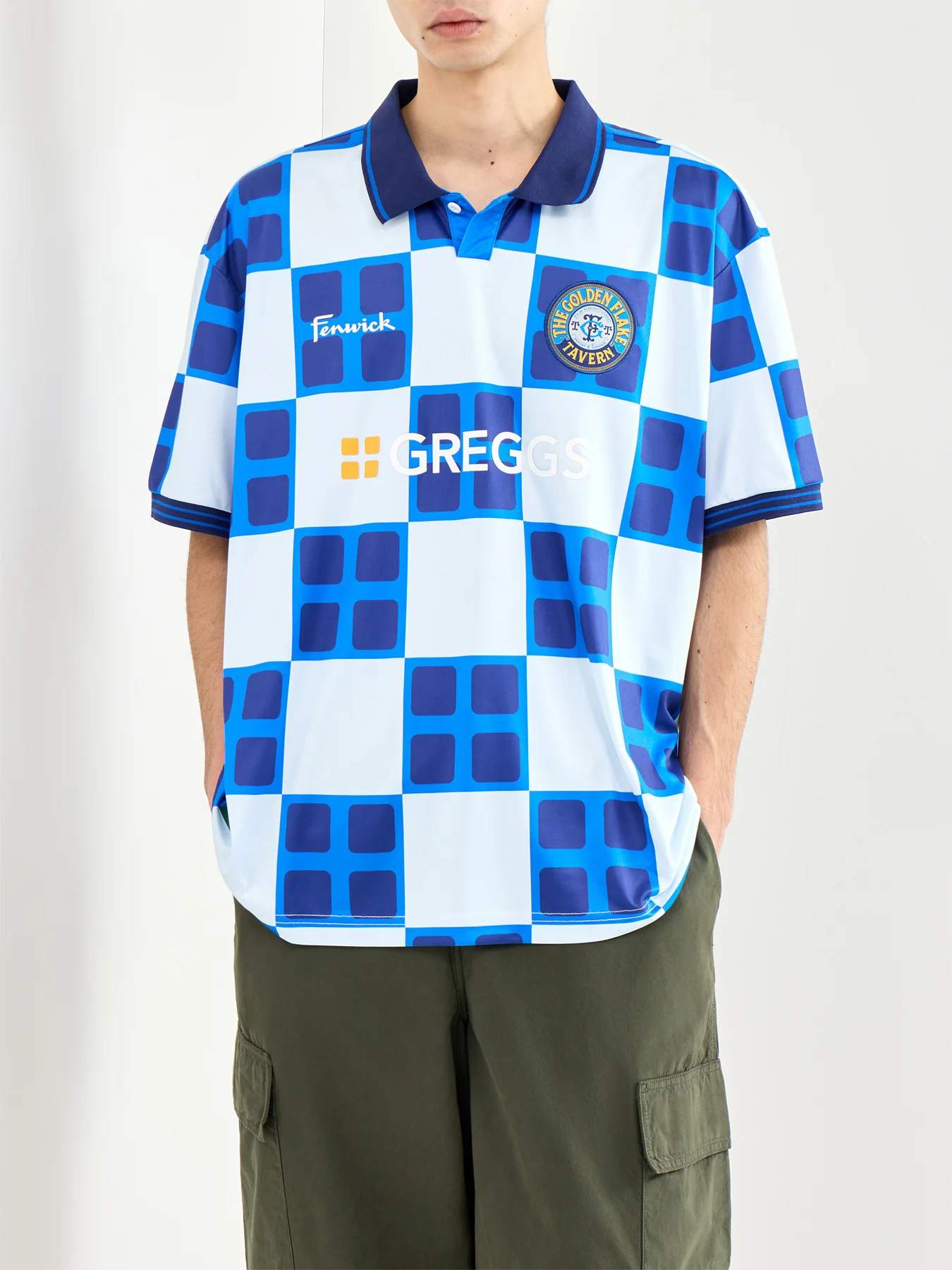 The Golden Flake Tavern Football Shirt Blue - Image 4