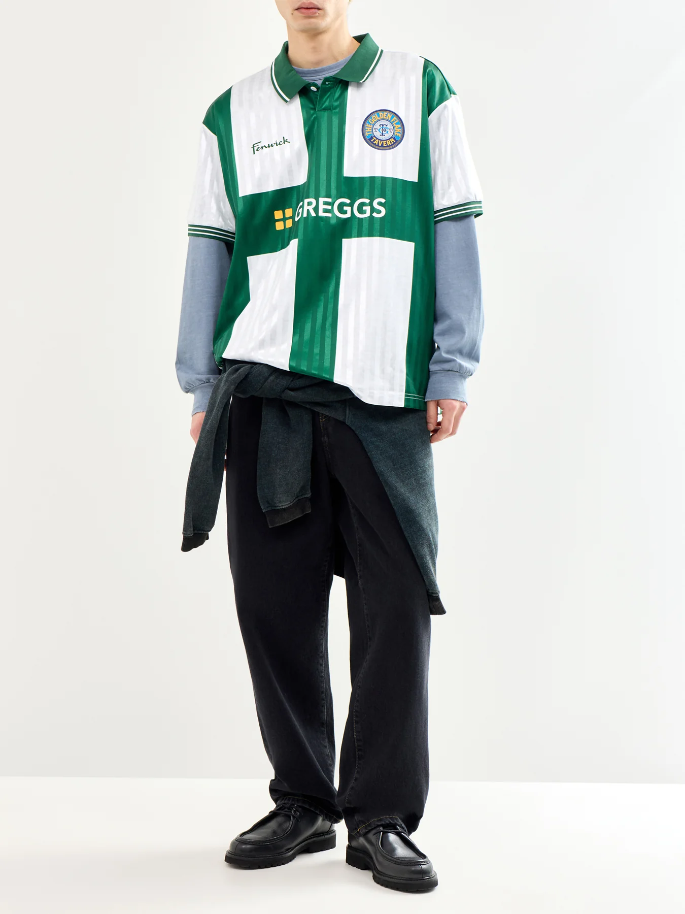 The Golden Flake Tavern Football Shirt Green - Image 2