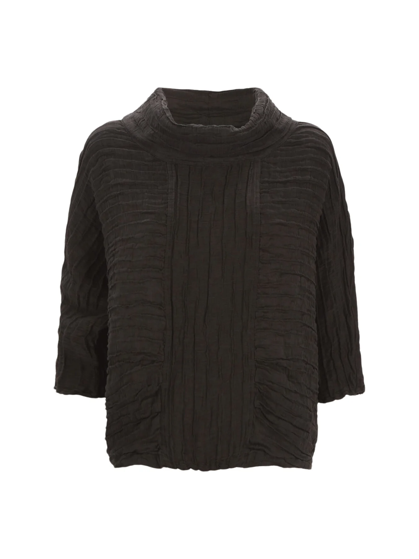 Cowl Neck Crinkle Blouse