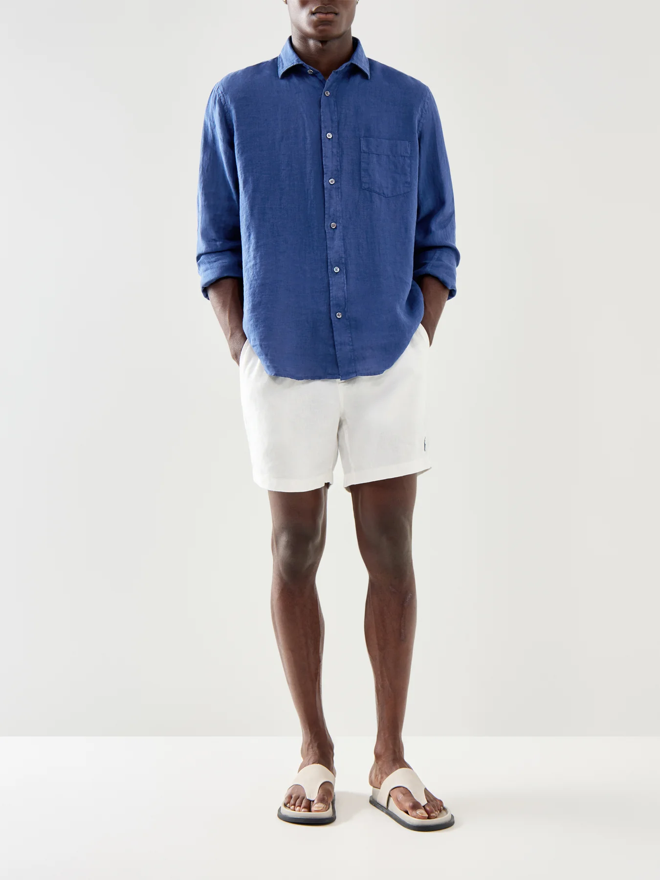 Classic Linen Paul Pat Woven Shirt - Image 2