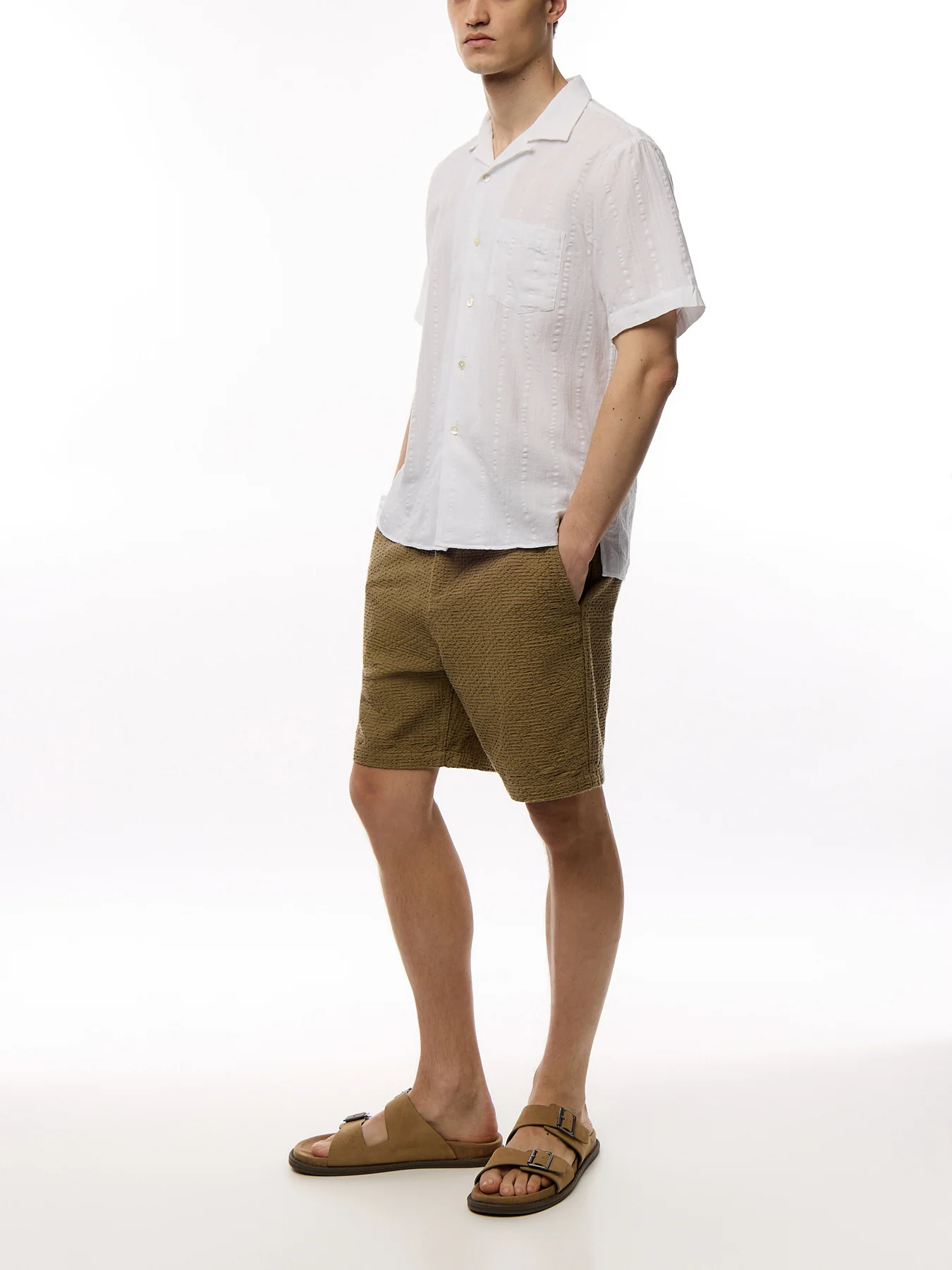 Dobby Paul Pat Men Woven Shirt - Image 2