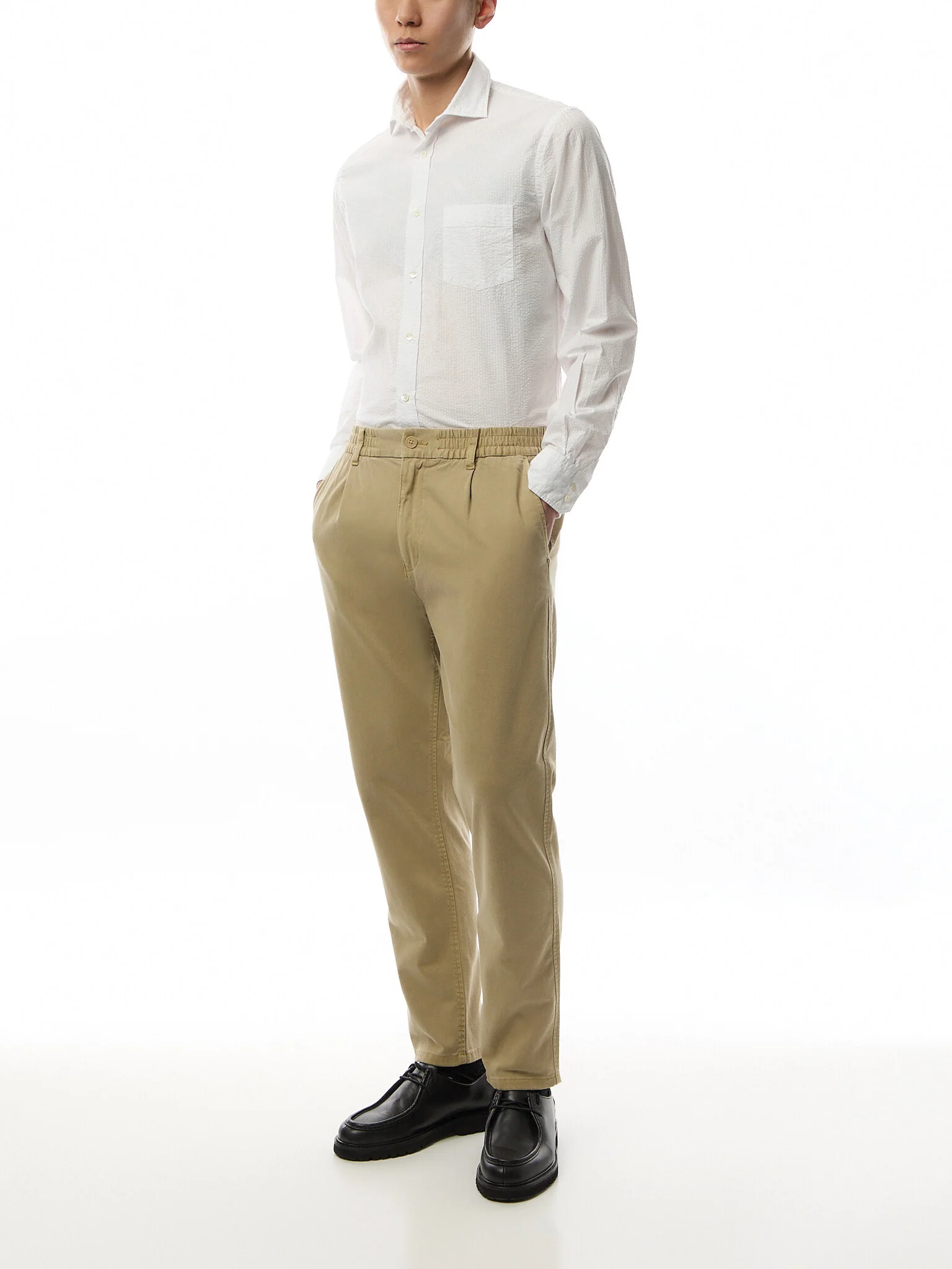Light Seersucker Paul Men Woven Shirt - Image 2