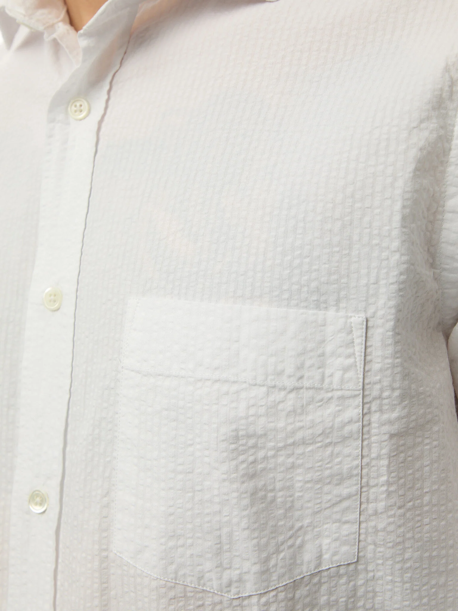 Light Seersucker Paul Men Woven Shirt - Image 3