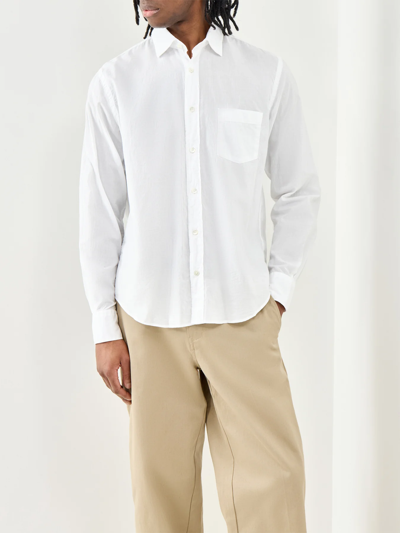 Patterned Shirt White - Image 4