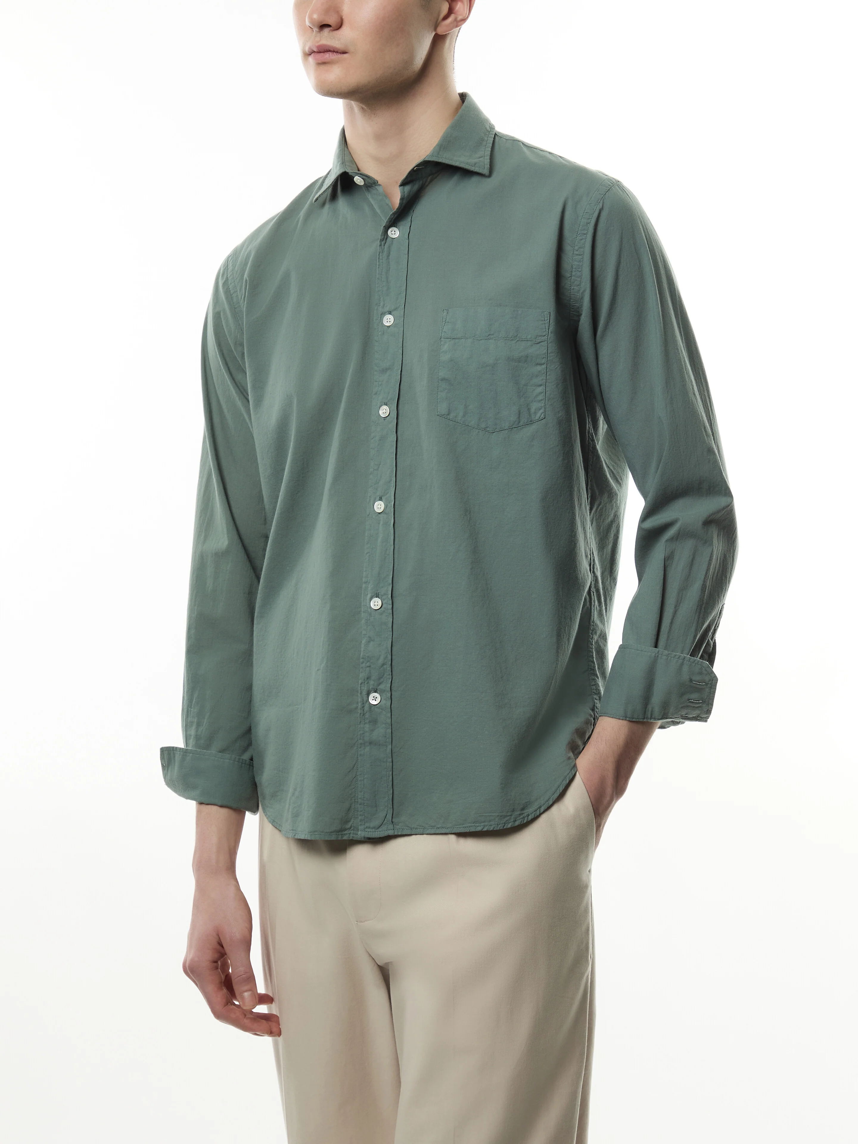 Summer Voile Paul Pat Men Woven Shirt - Image 4