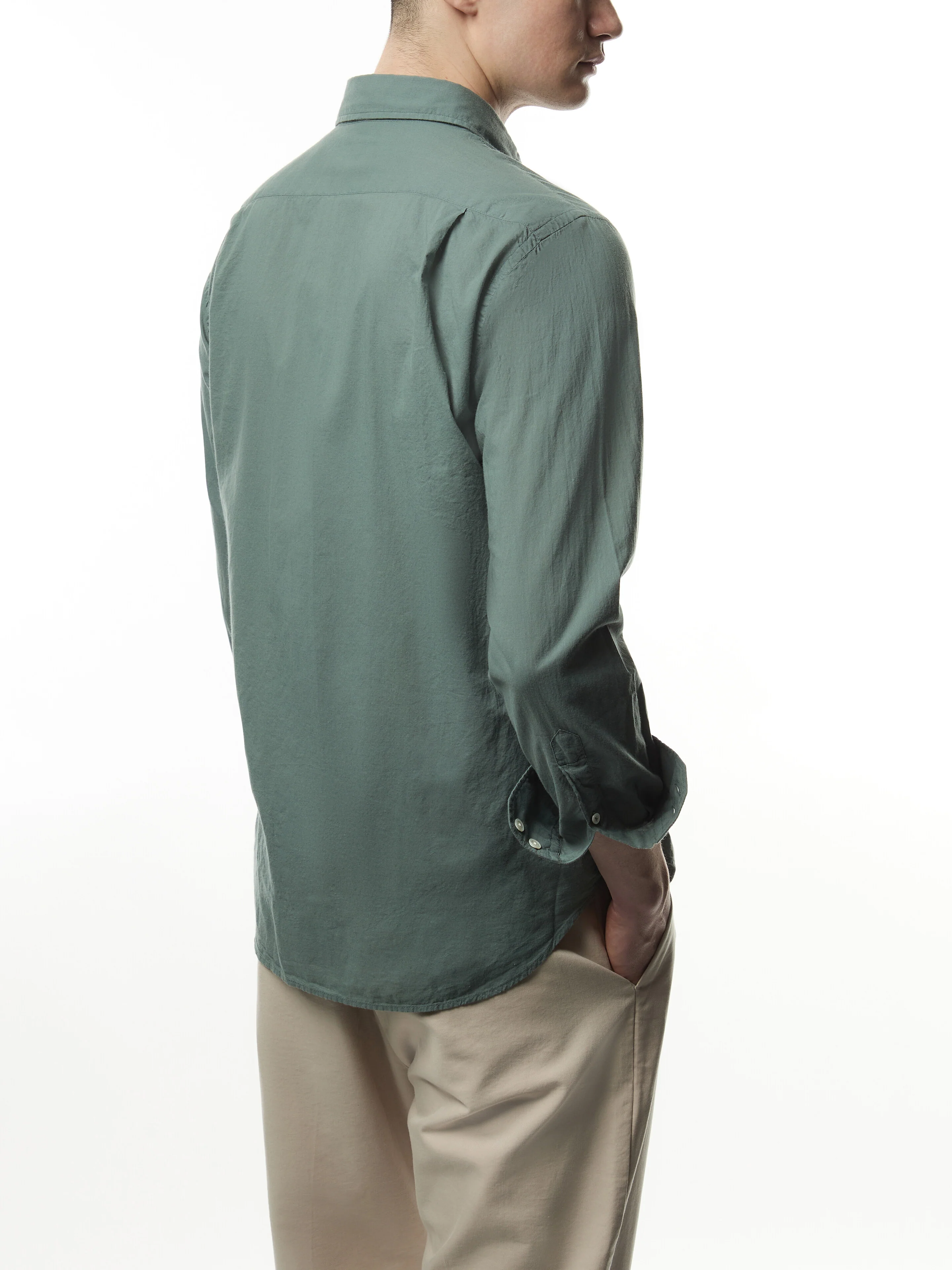Summer Voile Paul Pat Men Woven Shirt - Image 5