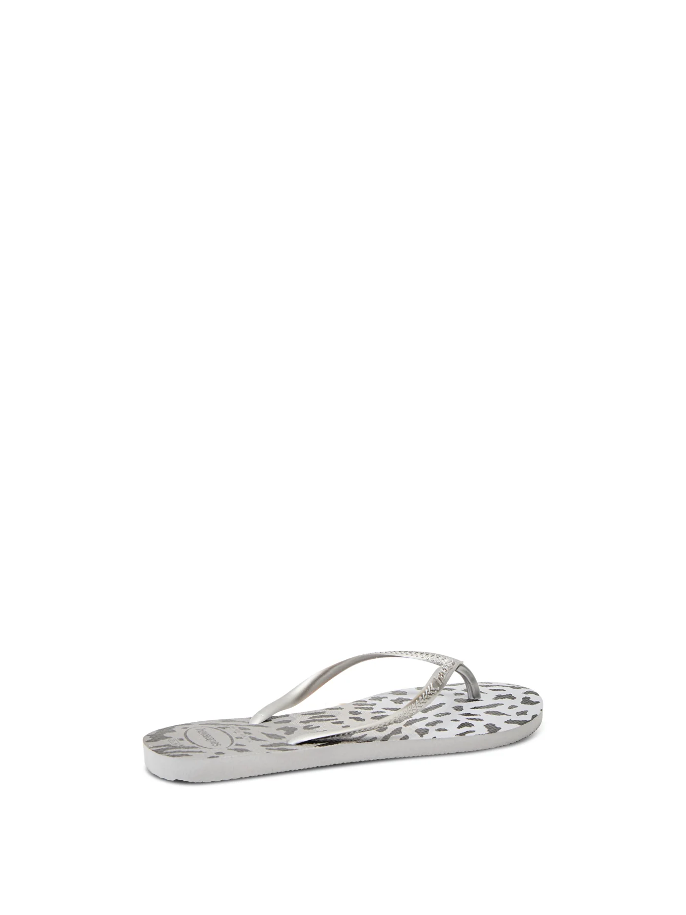 Slim Animal Print Grey Sandal - Image 2