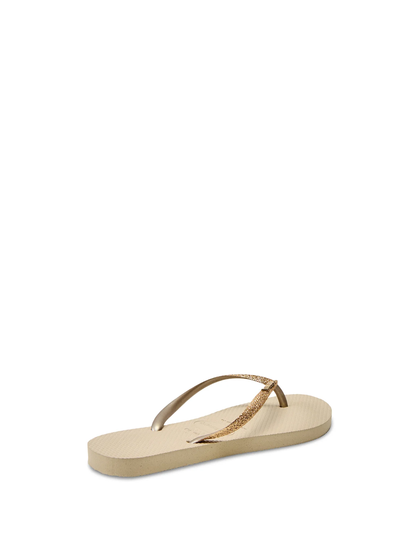 Slim Glitter Flip Flops Golden Light - Image 2