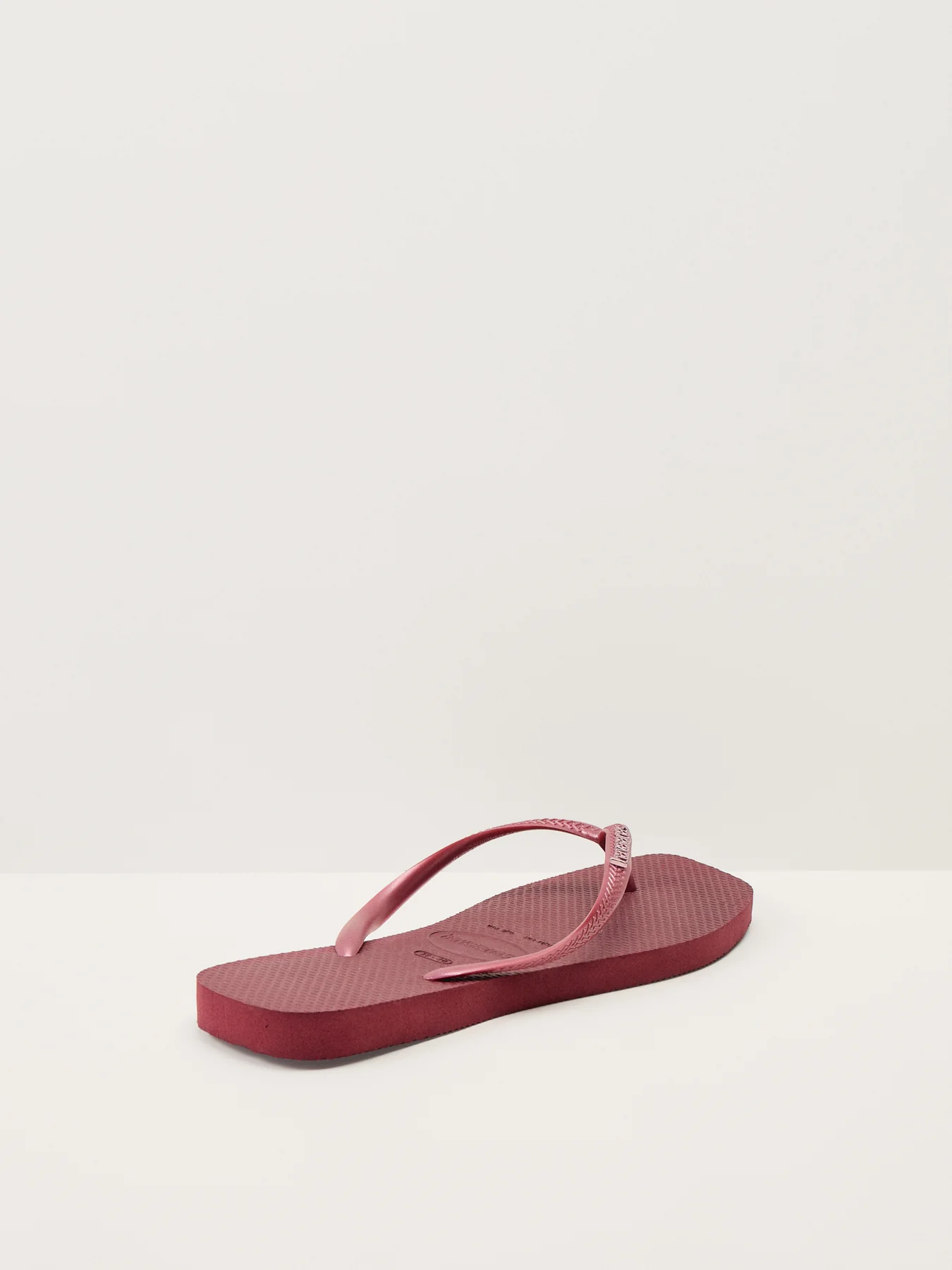 Slim Square Logo Metallic Amaranth F17 Flip Flop - Image 2