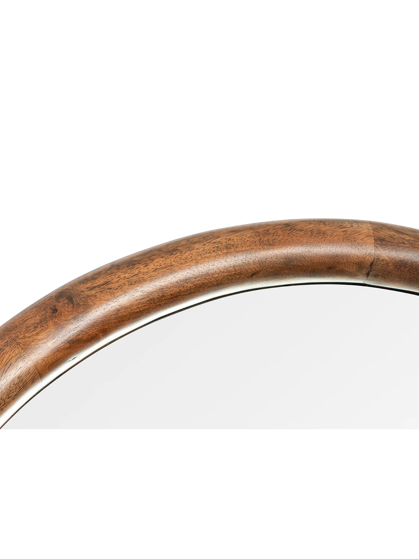 Genoa Arch Floor Mirror Walnut Finish 190 x 90cm - Image 3