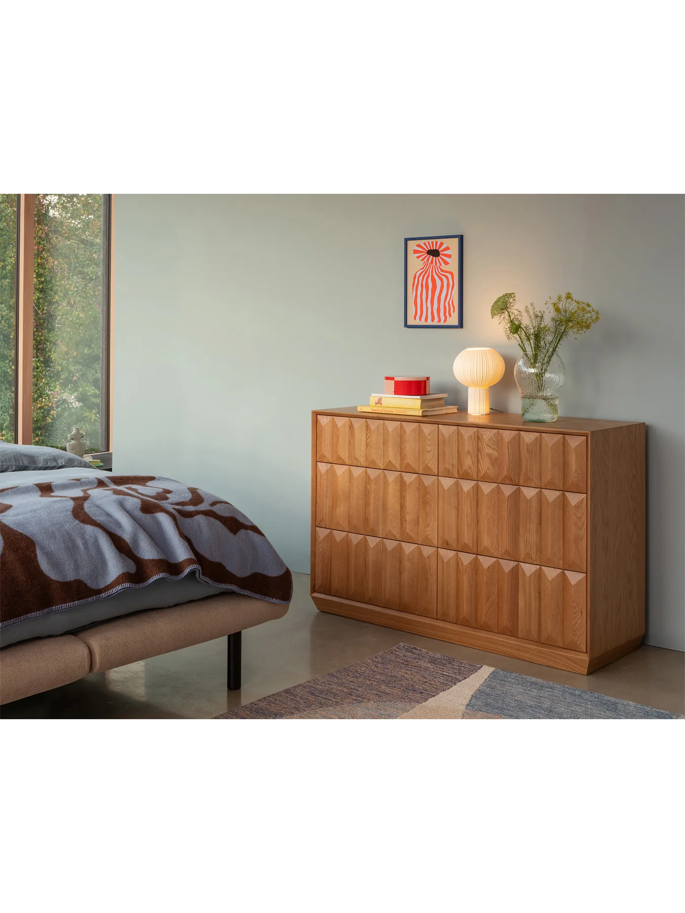 Wilton 6 Drawer Chest Oak - Image 3