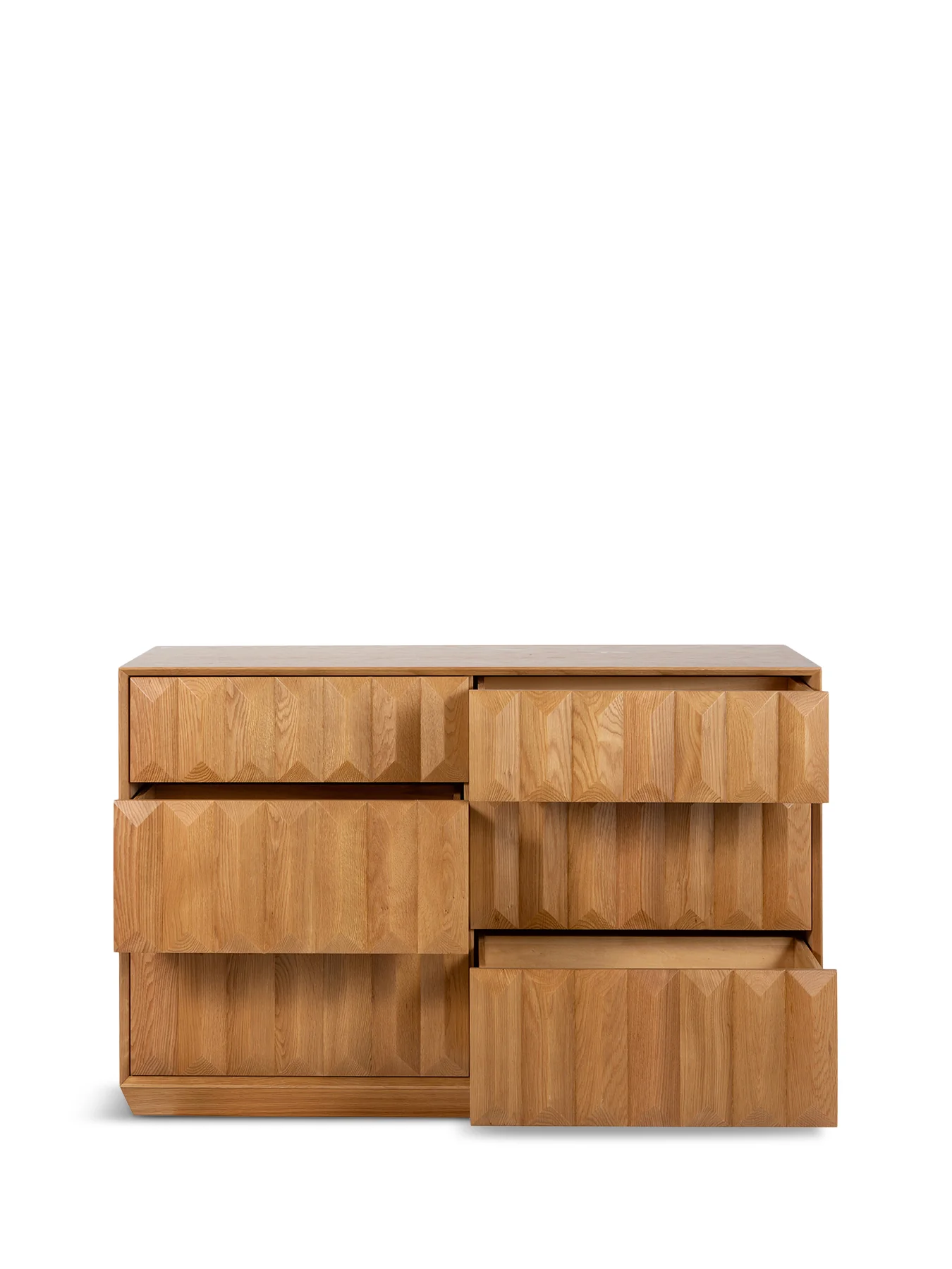 Wilton 6 Drawer Chest Oak - Image 5