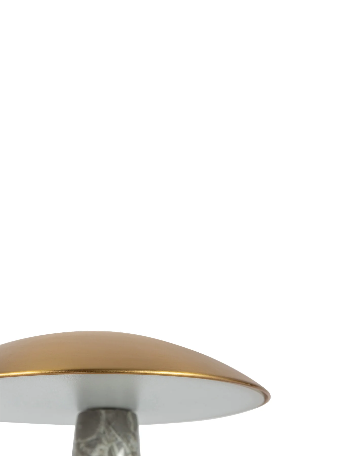 Abri LED Portable Table Lamp Brass/Grey Marble - Image 3