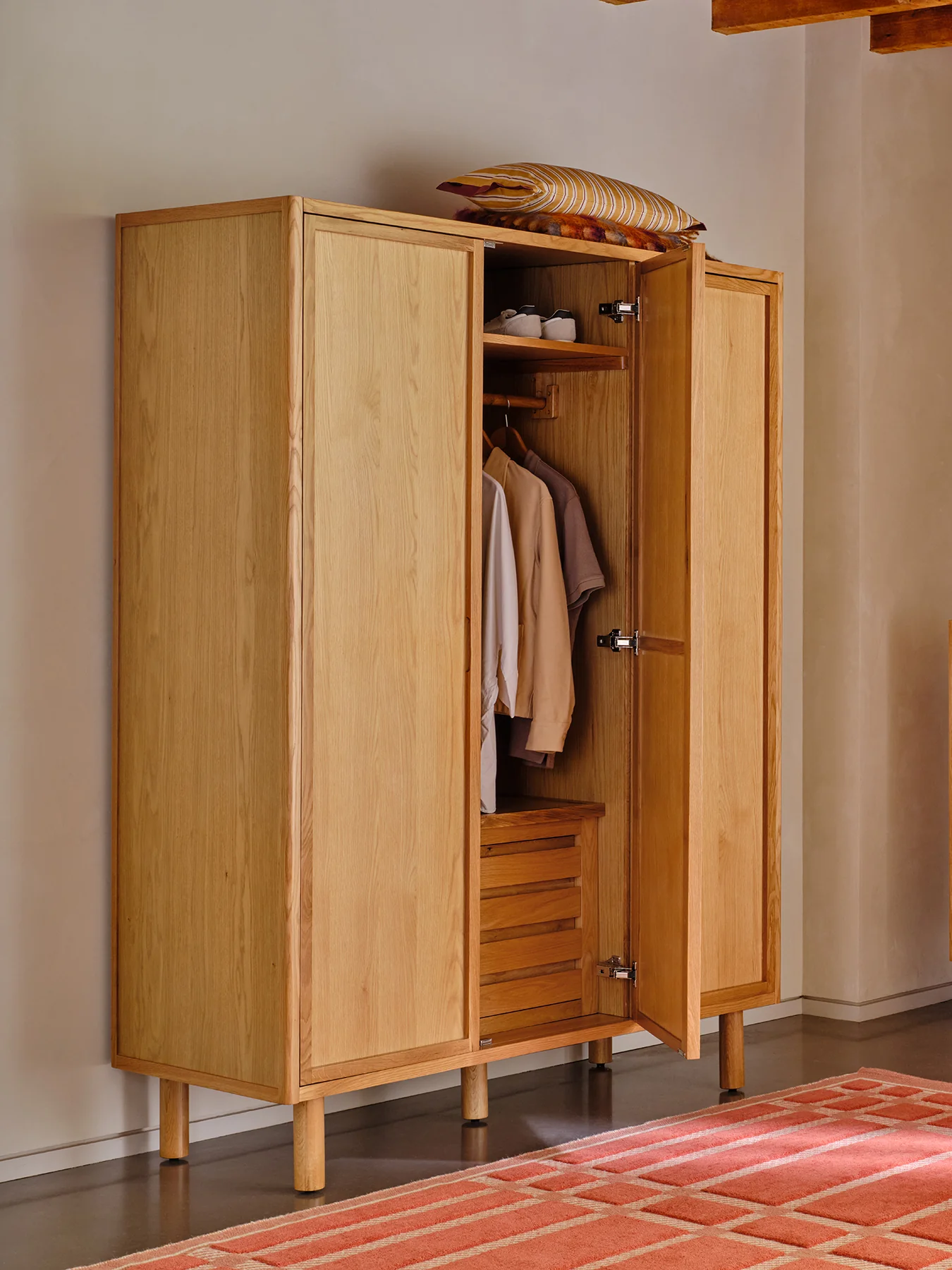 Noella Triple Wardrobe Oak - Image 2