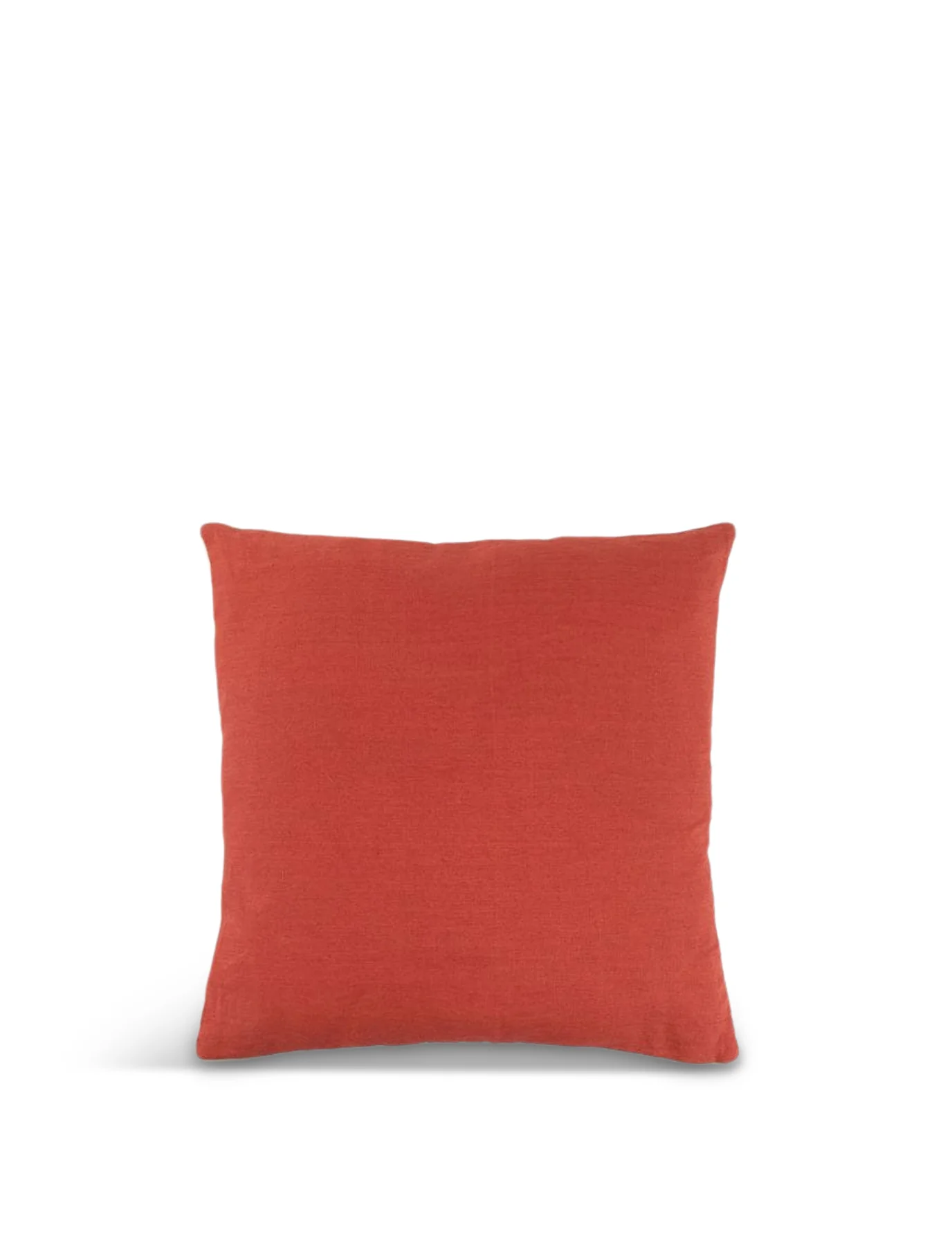 Limited Edition Linen Cushion Redwood & Pale Blush 45 x 45 cm - Image 3