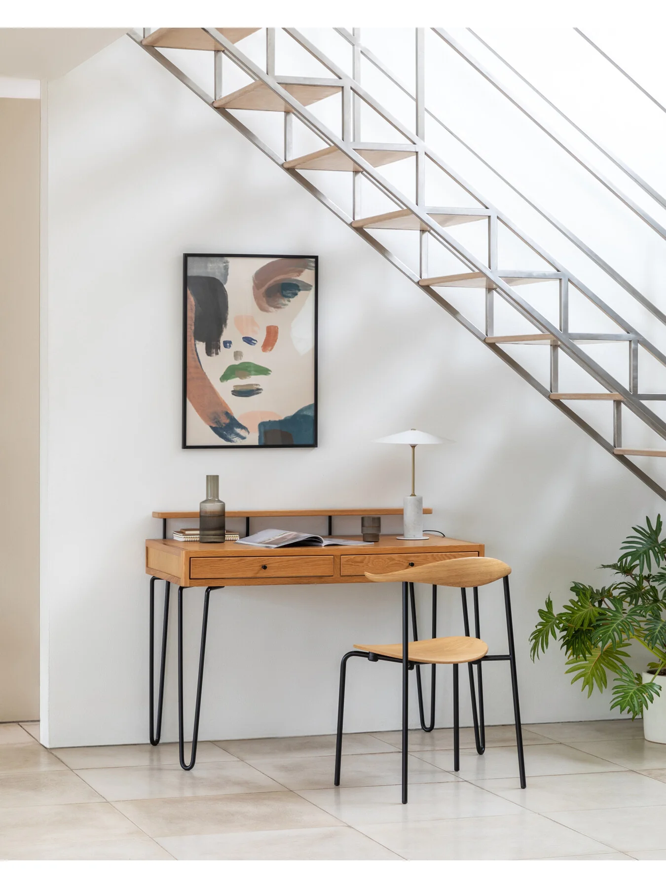 Brunel Edition Desk Oak - Image 2