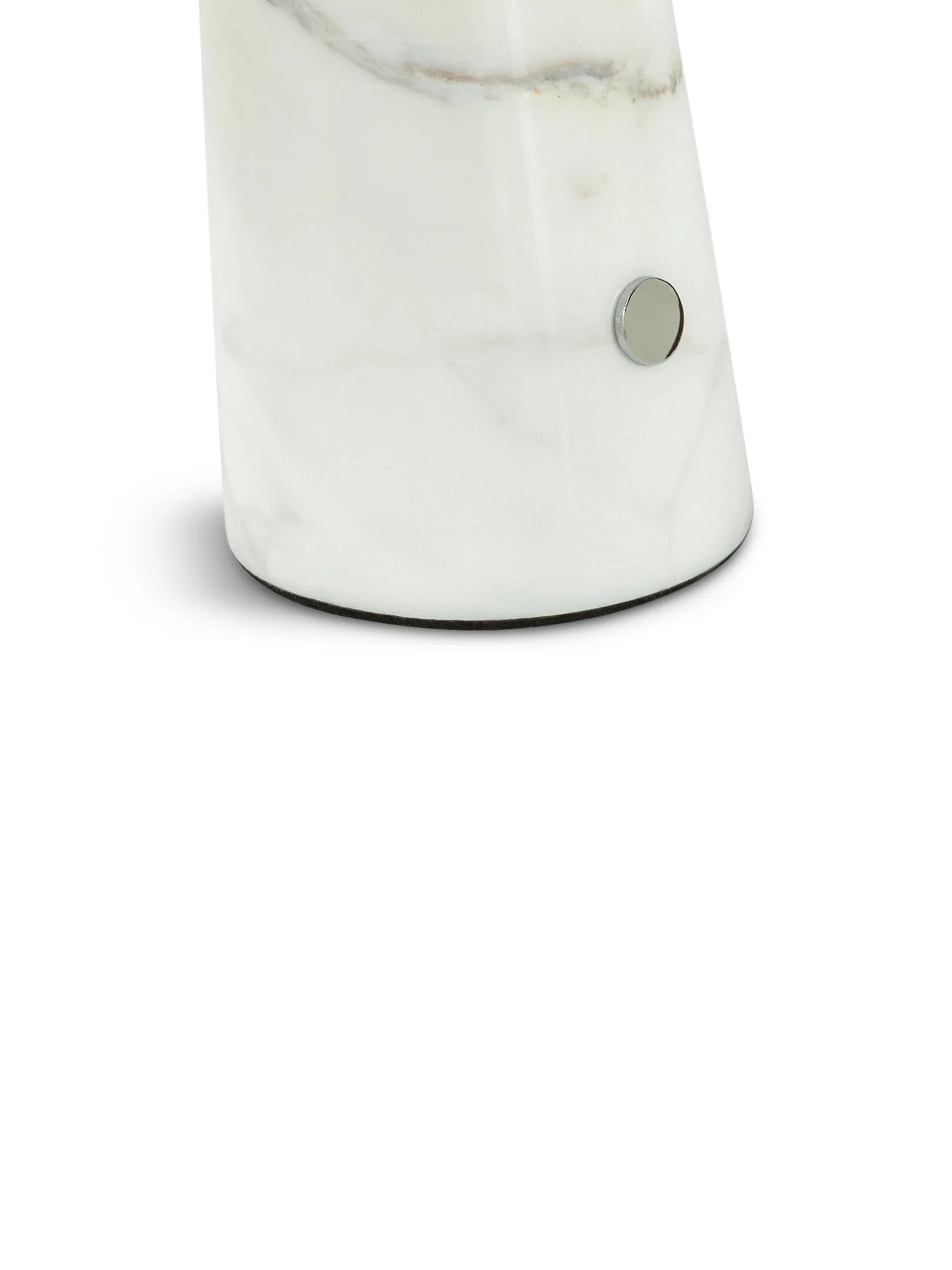 Abri LED Portable Table Lamp Chrome/White Volakas Marble - Image 3