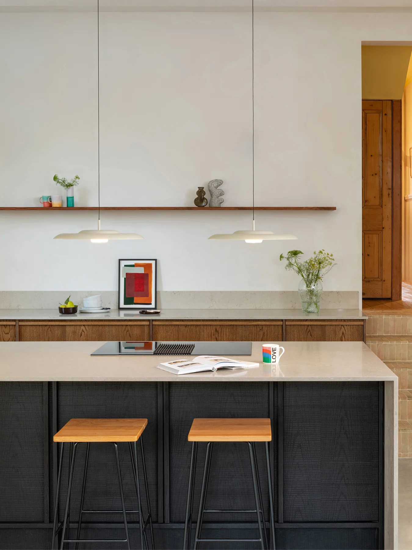Diner LED Metal Pendant Large Natural - Image 2