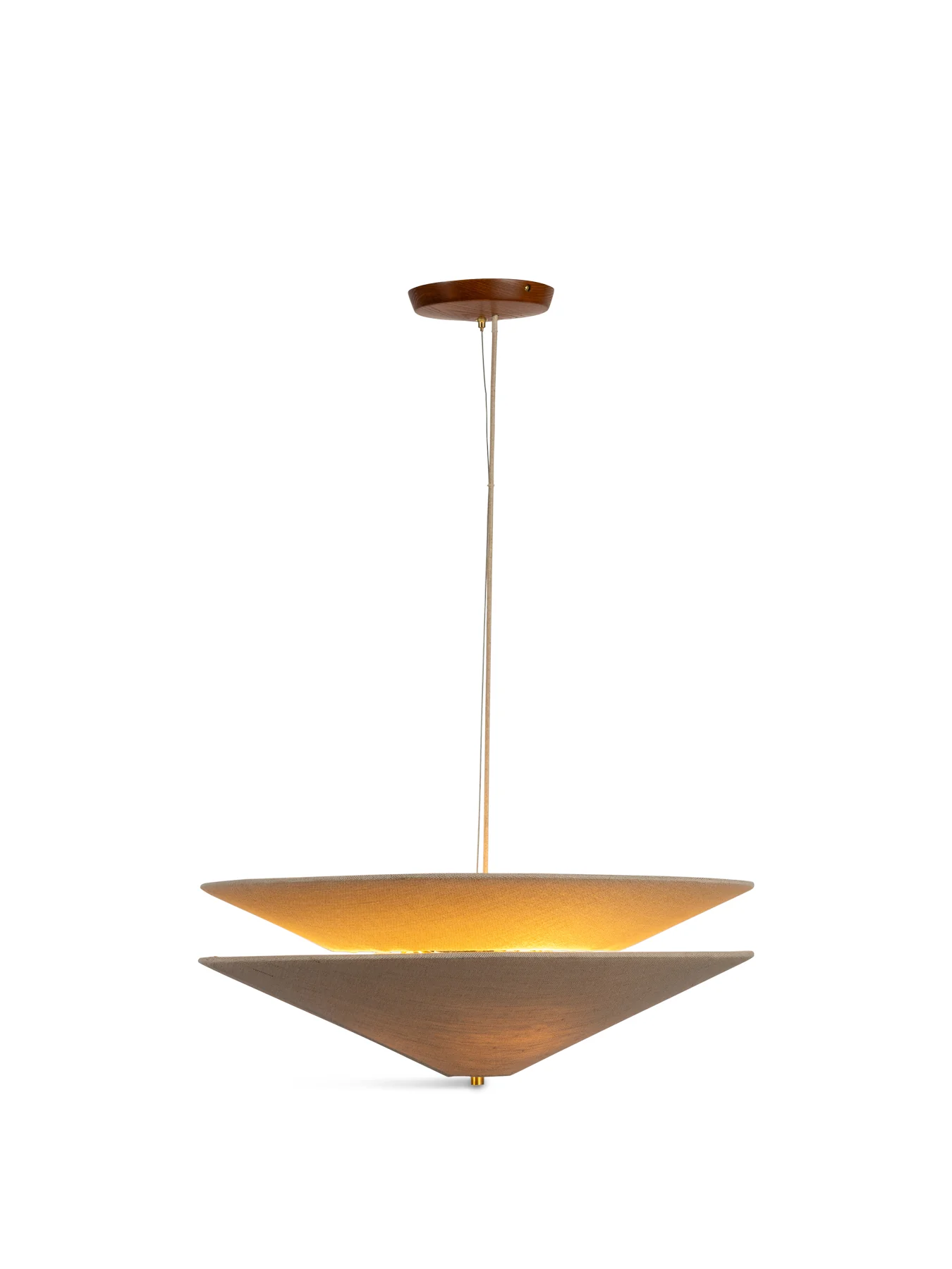 Osaka 2 Tiered Pendant Natural - Image 3