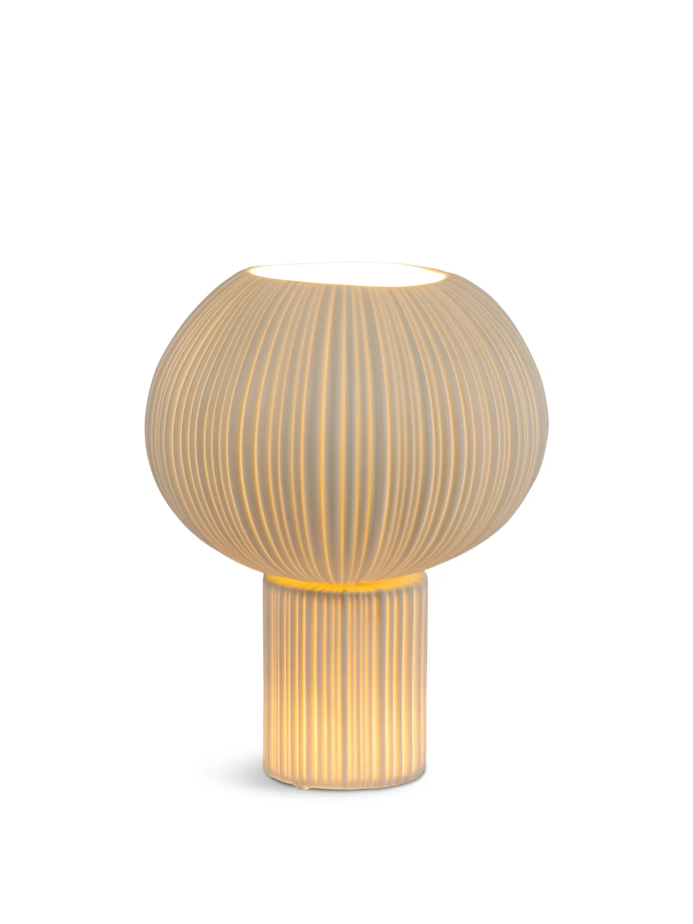 Sea Urchin Porcelain Table Lamp White - Image 3