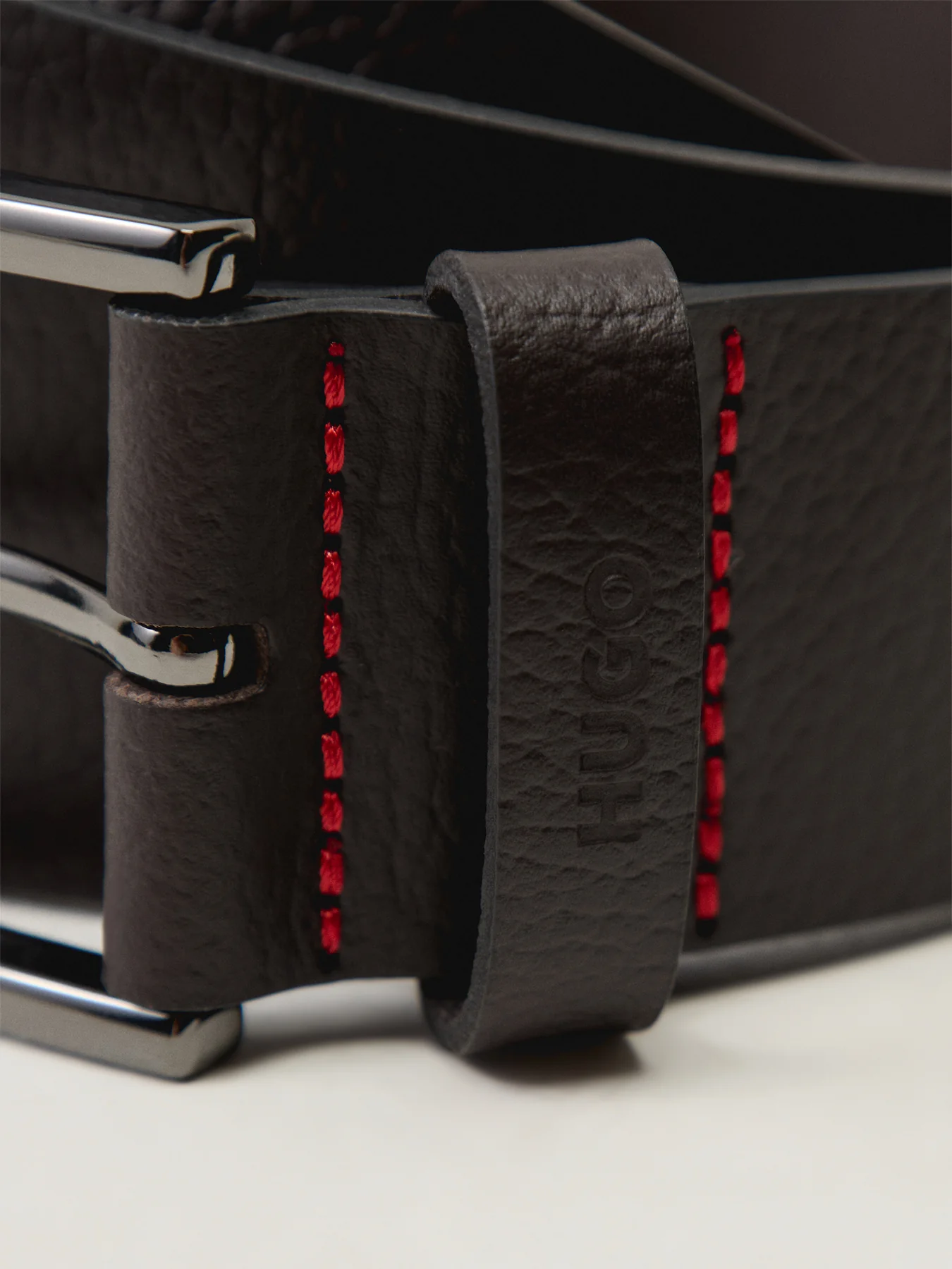 Leather Giaspo Belt - Image 3
