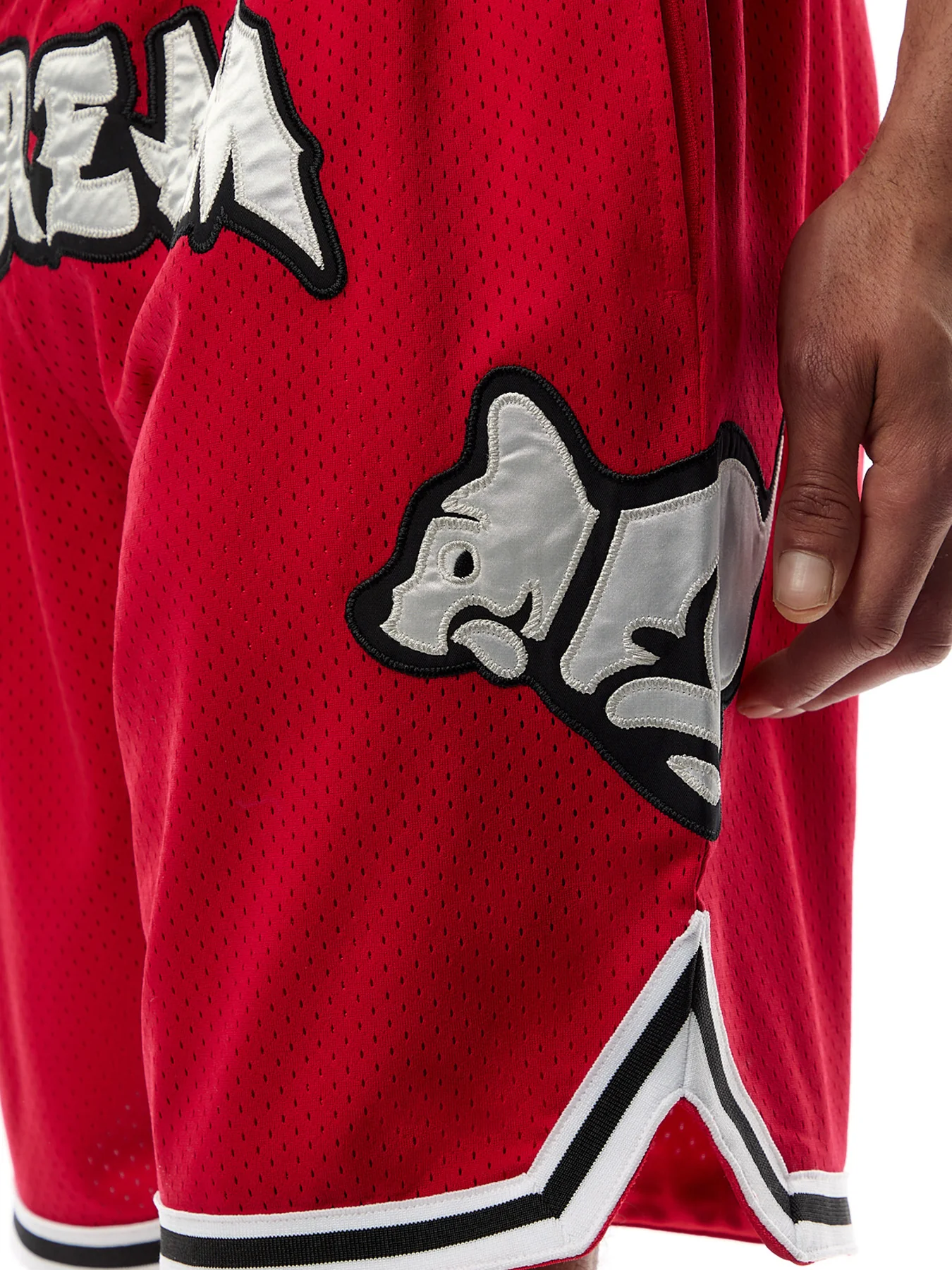 Running Puppy Applique Basketball Shorts - Image 3