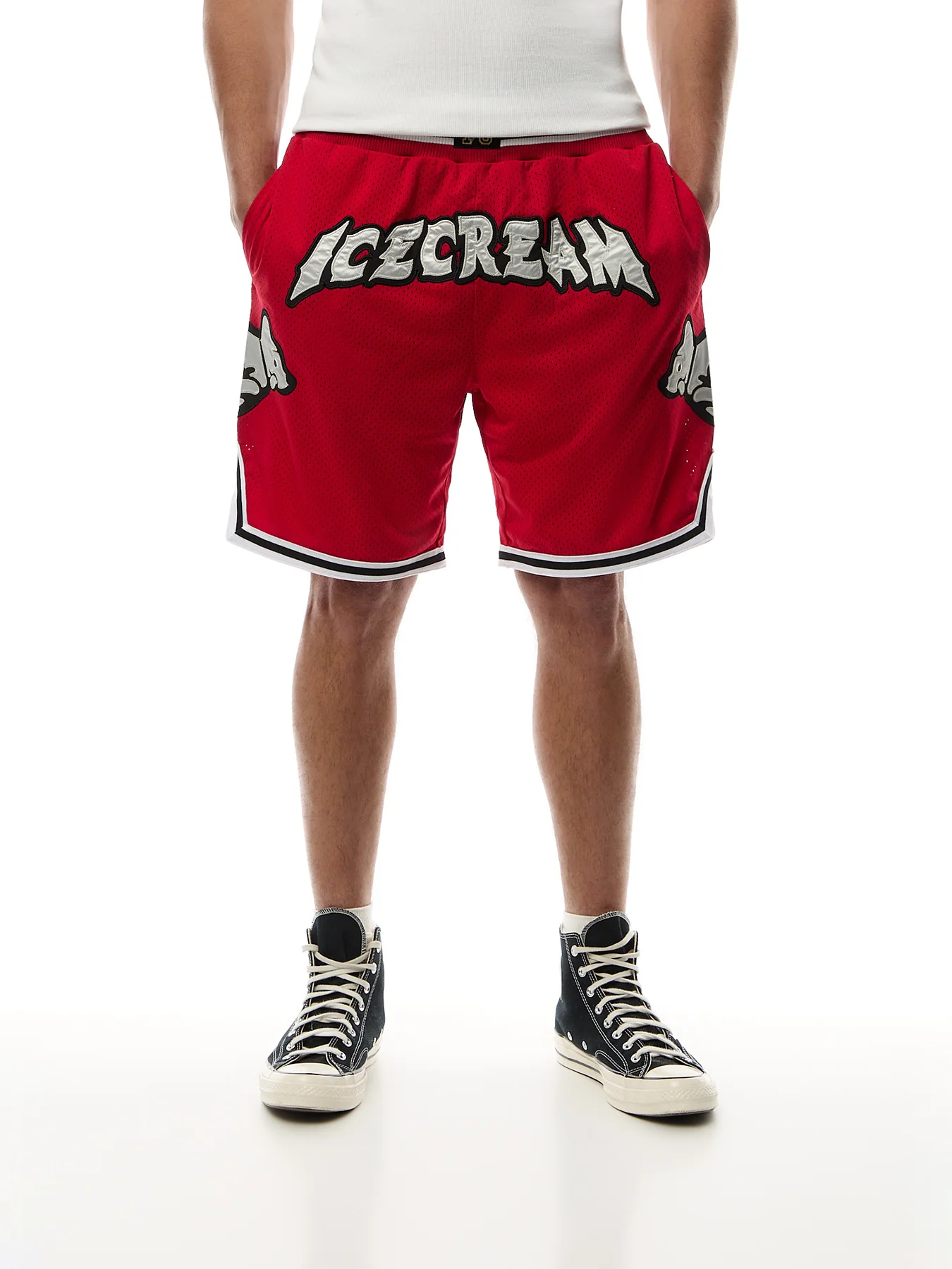 Running Puppy Applique Basketball Shorts - Image 4