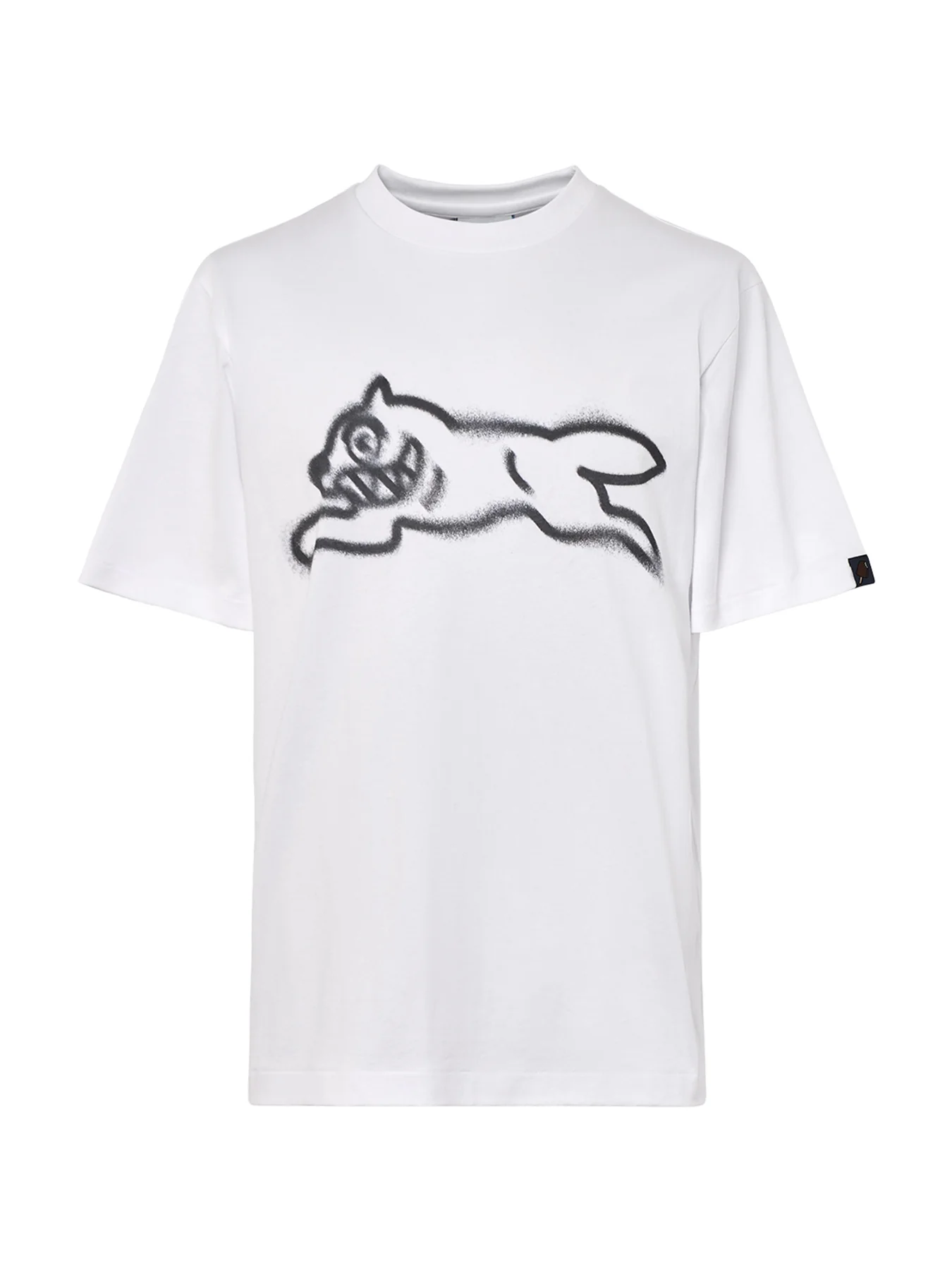 Spray Paint Running Dog T-Shirt White