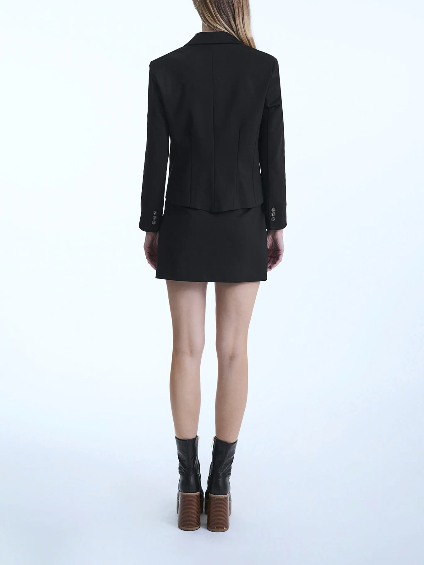Pin Tuck Button Skirt - Image 4