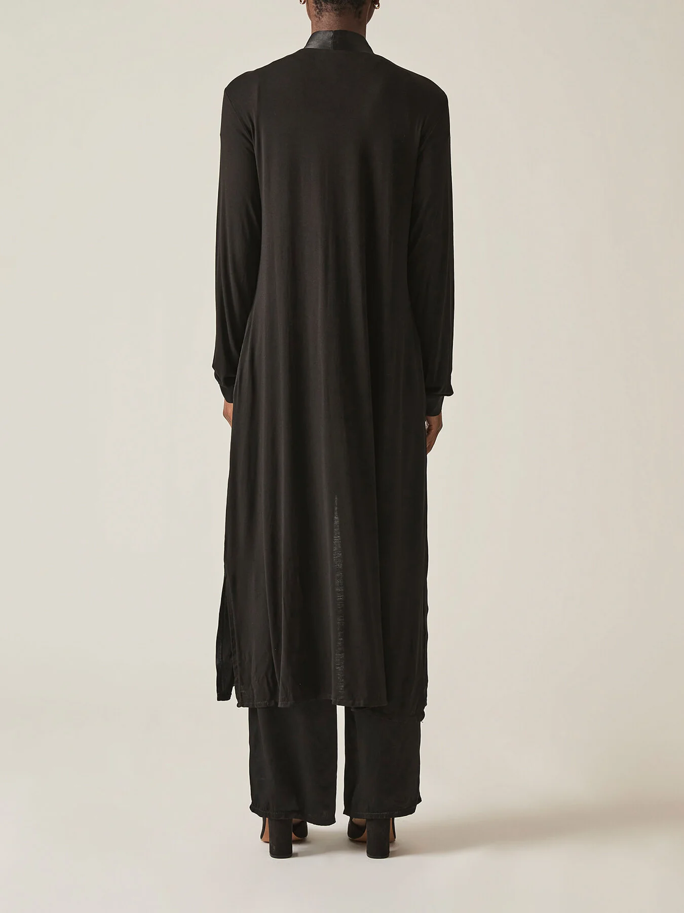 Long Satin Cardigan - Image 5