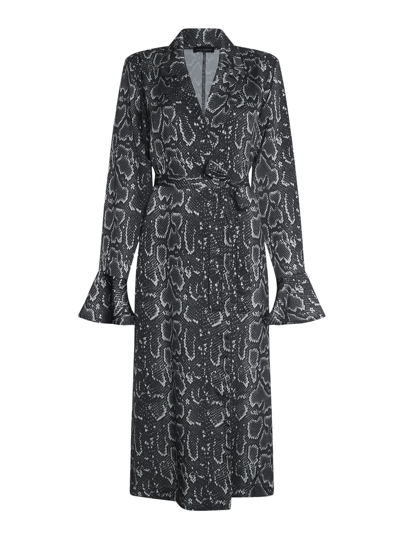 Python Print Wrap Shirt Dress