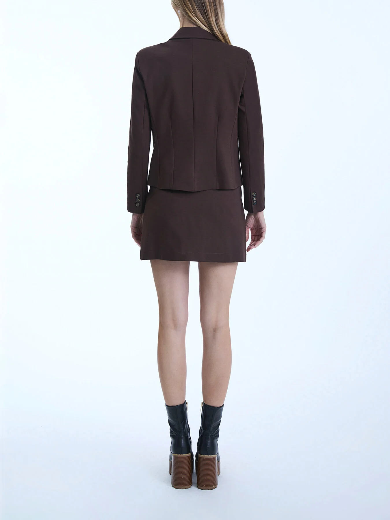 Pin Tuck Button Skirt - Image 4