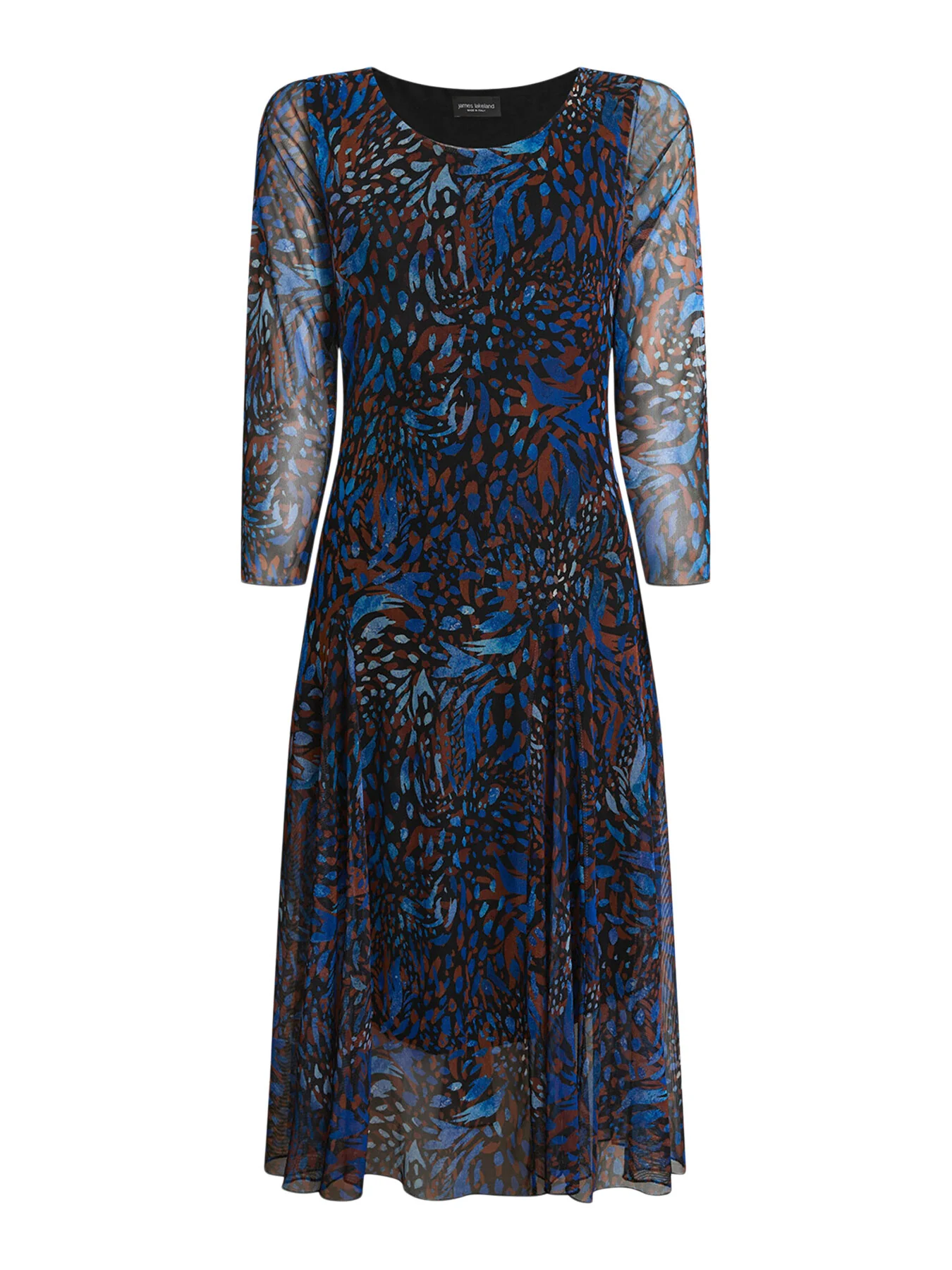 Sheer Printed Dress