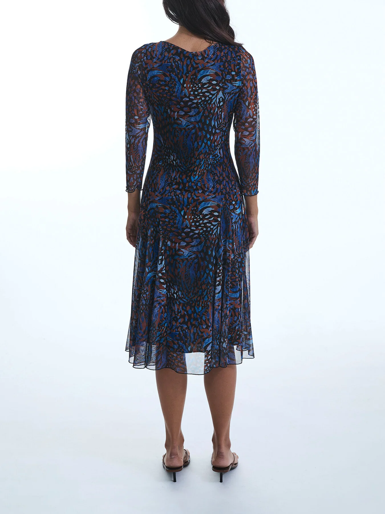 Sheer Printed Dress - Image 4
