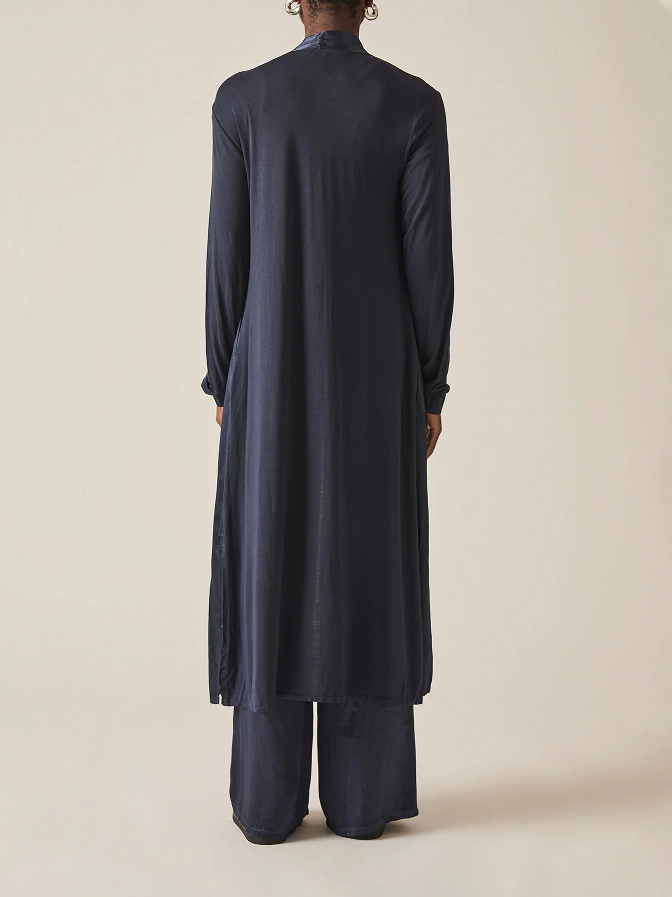 Long Satin Cardigan - Image 5