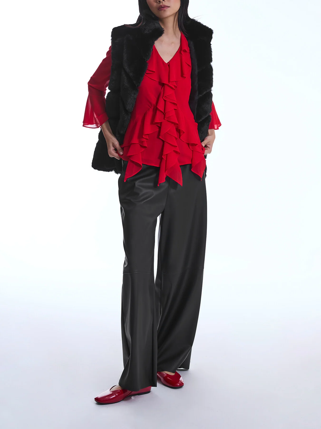 Chiffon Ruffle Shirt - Image 4